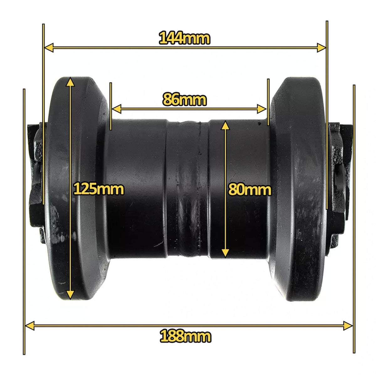 Korelox Bottom Track Roller Replacement for Kubota KX040-4 Mini Excavator Undercarriage