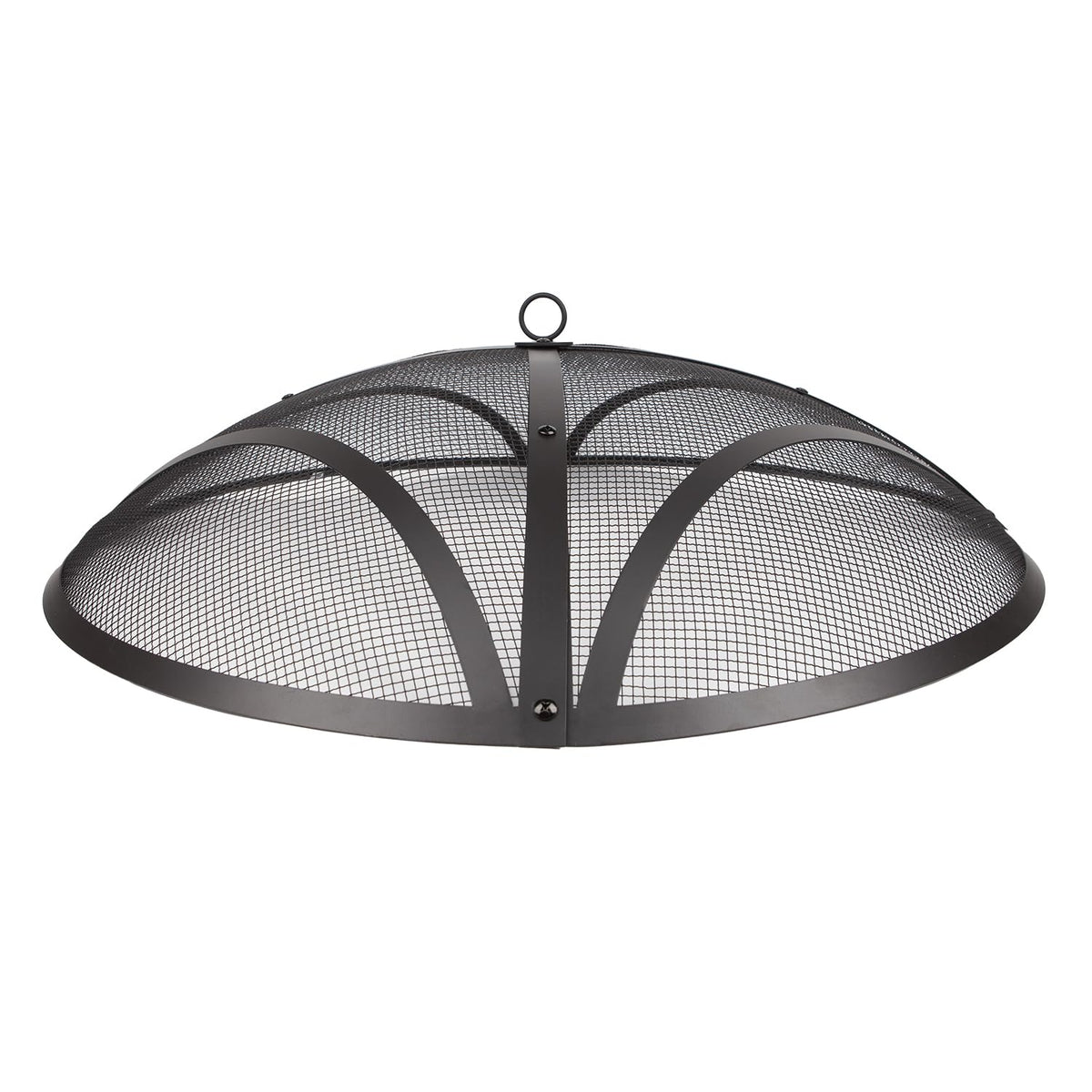 WeCooper 32In Reinforced Steel Round Fire Pit Screen Cover,Outdoor Patio FirePit Spark Screens,Heavy Duty Steel Mesh Fire Pit Ember Lid with Handle…