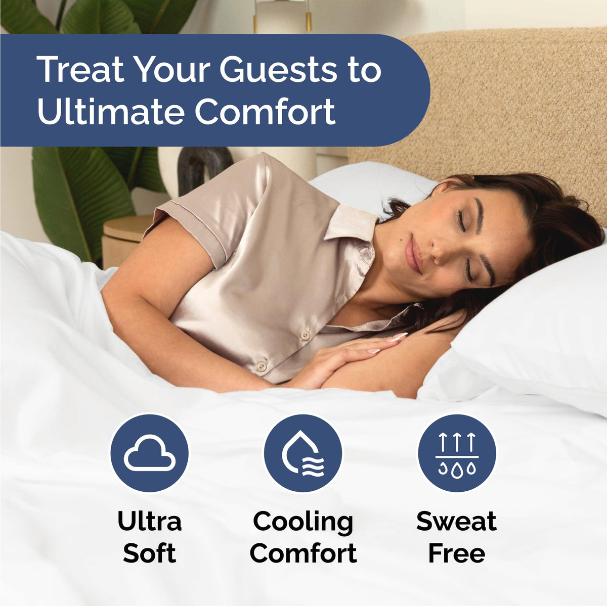 Bulk Case Pack of 10 Sheet Sets - Complete 4 Piece Sheet Sets - Bulk Twin Size Bedding - Wholesale Case Pack for Hotels, Spa & Airbnbs - Deep Pocket & Wrinkle Free - Cooling & Breathable - Twin, White