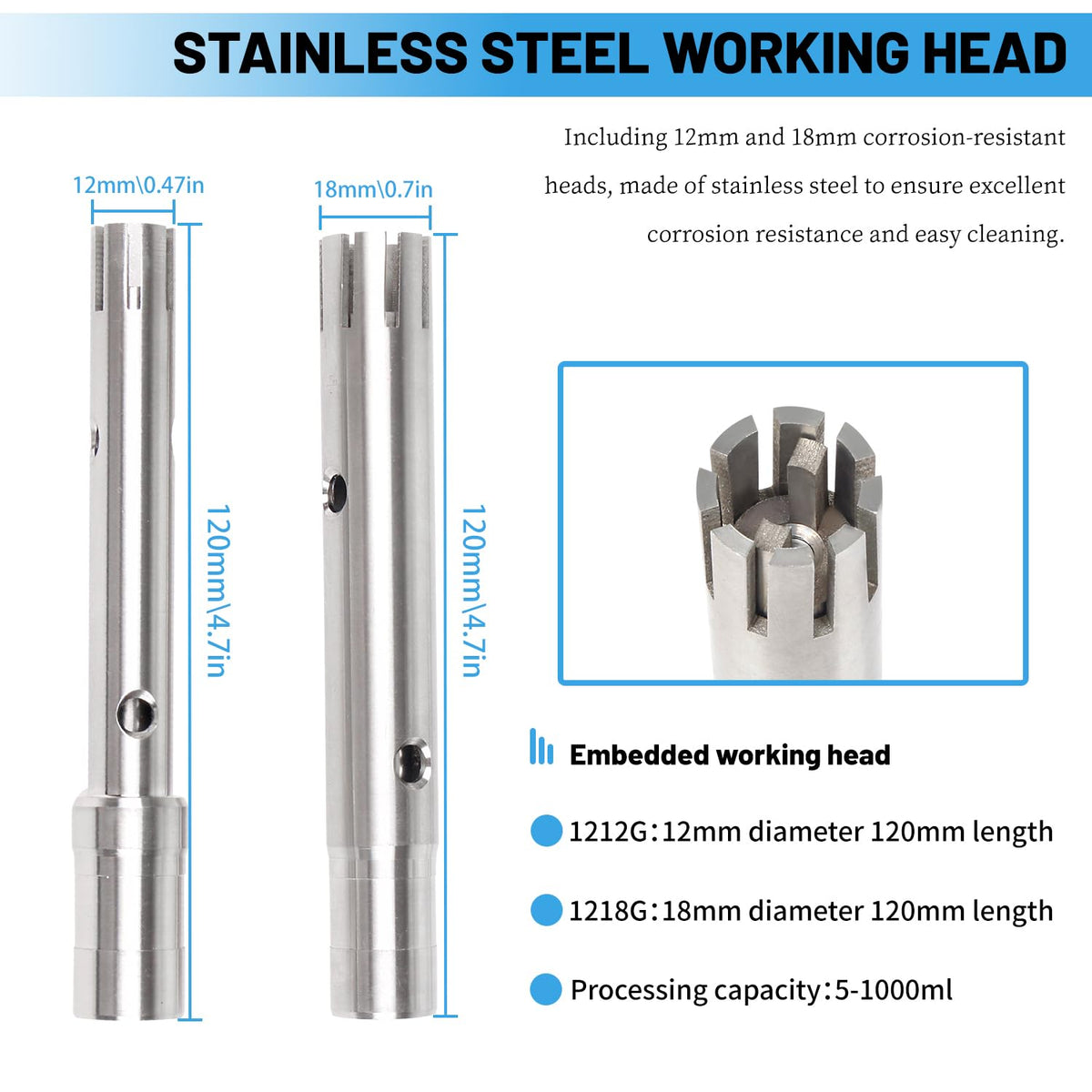 CNCTOPBAOS Lab Homogenizer FSH-2A, 220W 110V High Speed Emulsifier Disperser 5-1000ml, 5000-22000rpm Speed Adjustable, w/ 12mm/18mm Two Stainless Steel Working Heads Mixer Emulsifying Machine