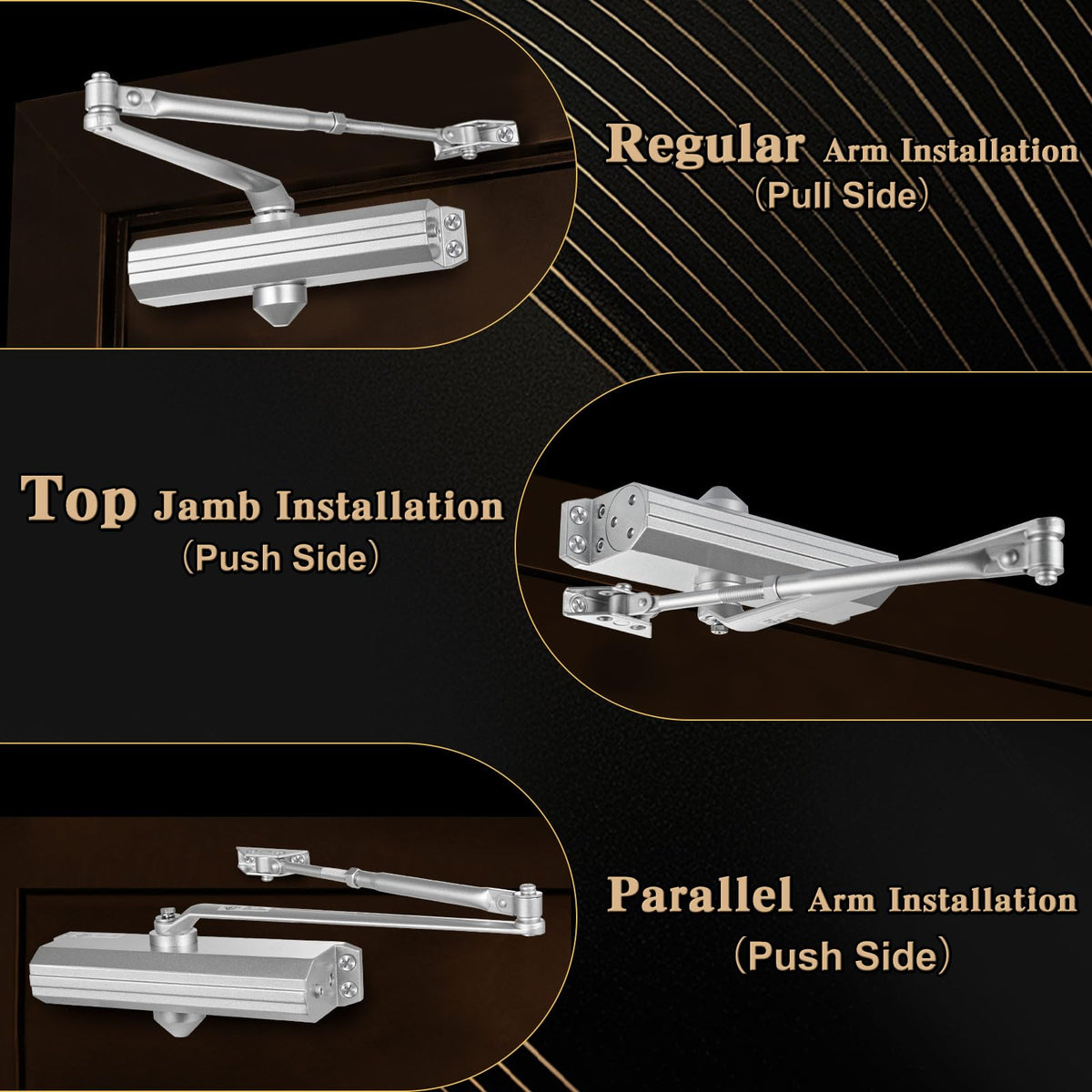 Grade 1 Commercial Automatic Door Closer NEWBANG 5016BC