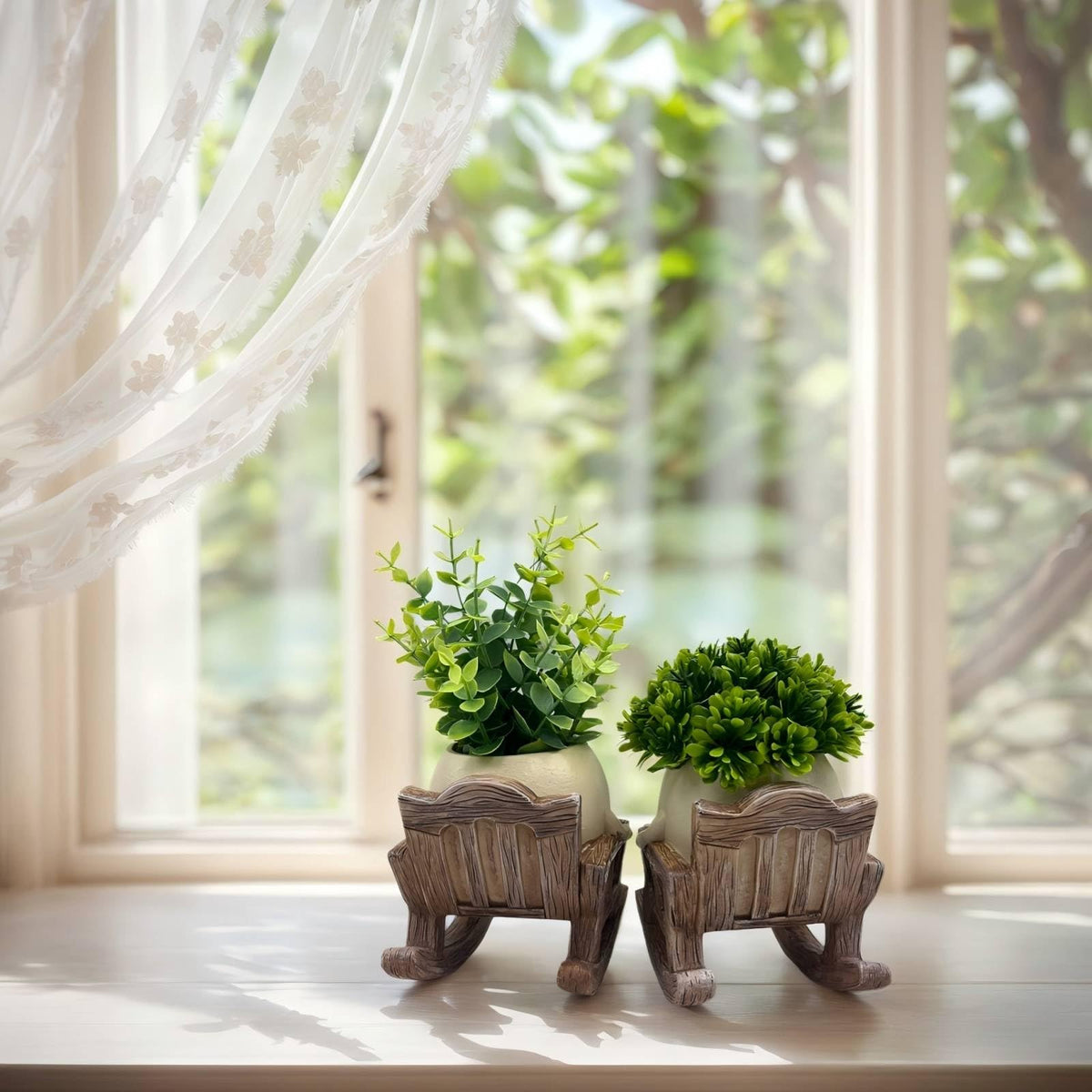JaStara Dual-Purpose Small Fake Plants,Smiley Face Flower Pot Head Planter Include Detachable Fake Plant for Bathroom Kitchen Office Farmhouse Room Decor, Gift Ideal for Indoor Outdoor Decor