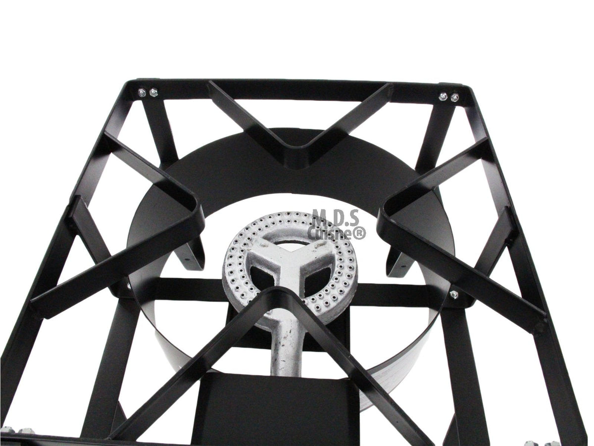 M.D.S Cuisine Cookwares Single High Pressure Gas Burner Square Patio Outdoor Stove Propane Camping Heavy Duty