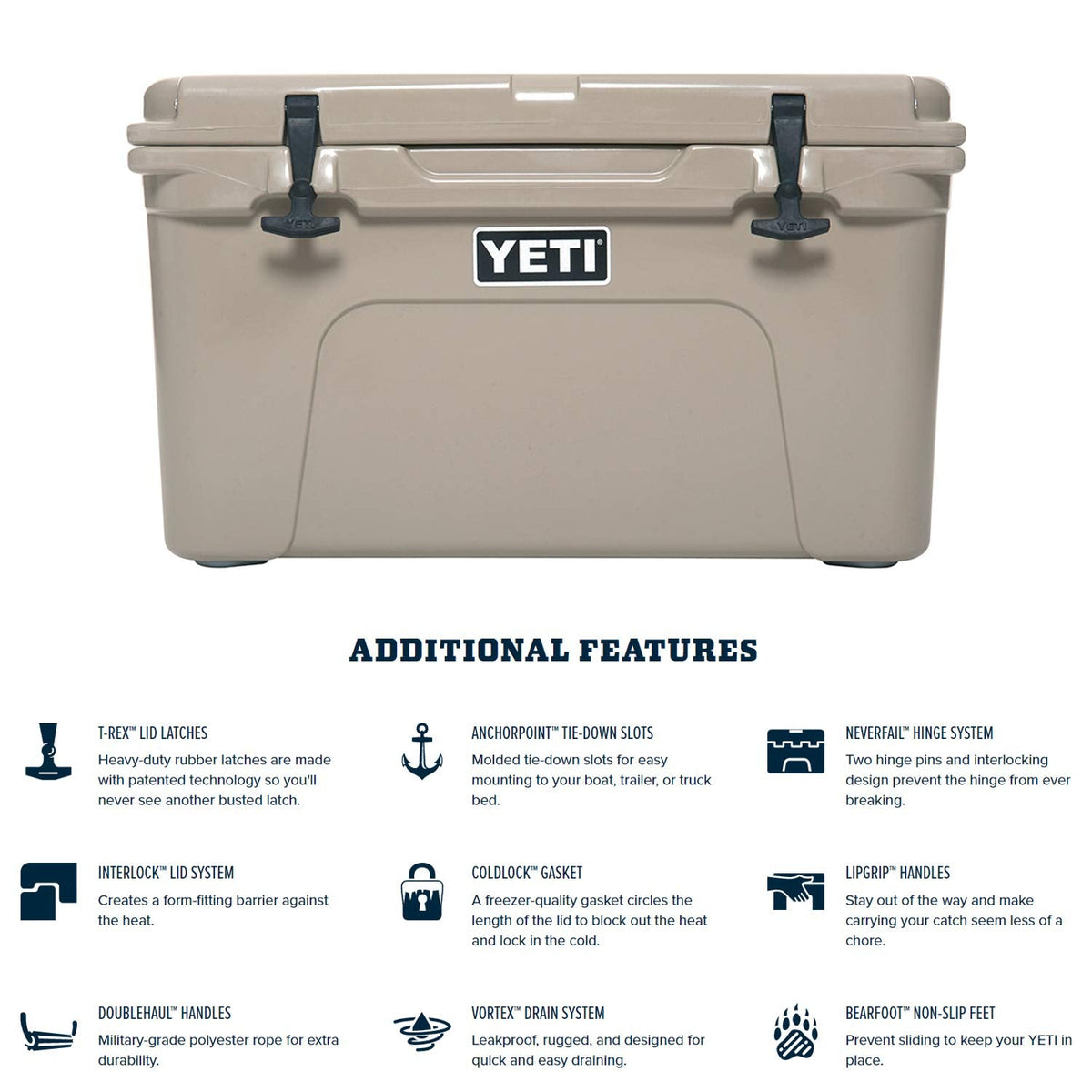 YETI Tundra 45 Cooler Desert Tan