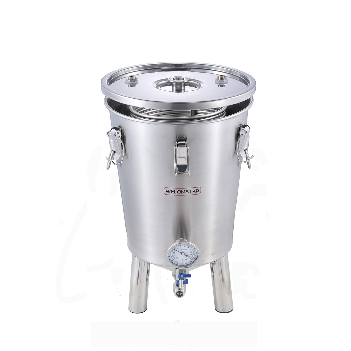 Fermentation tank with chiller for home brewing Stainless steel conical fermenter with cooling system Craft beer Brewery 17 gallon