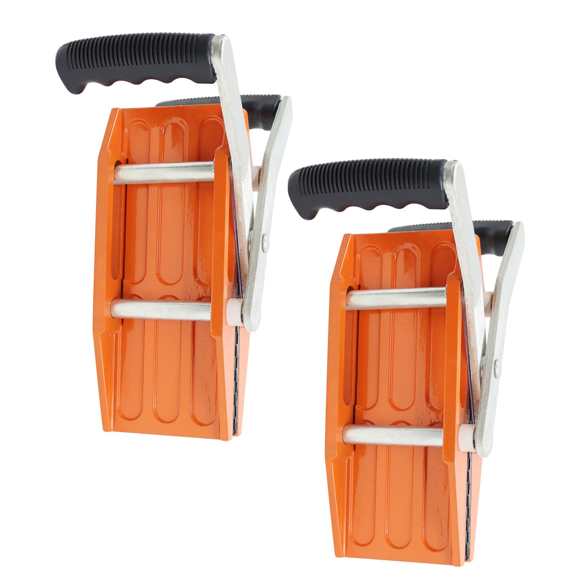 Maisutseb 2 PCS Double Handed Stone Carrying Clamps 880 LBS Heavy Duty Granite Panel lifting Transporting Tools with Non-slip Handles Panel Carriers for 2.36in(60mm) Marble Slab Glass Plywood