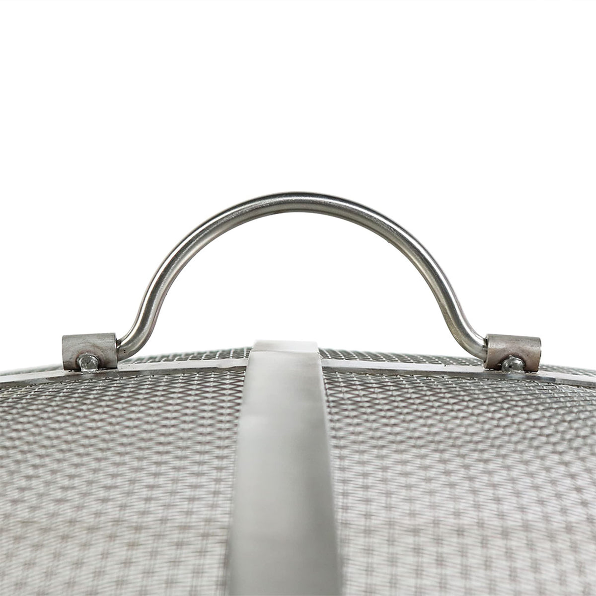 Sunnydaze Round Fire Pit Screen Cover - 40-Inch Stainless Steel Mesh Fire Pit Spark Screen - Spark Lid Top Cover with Handle