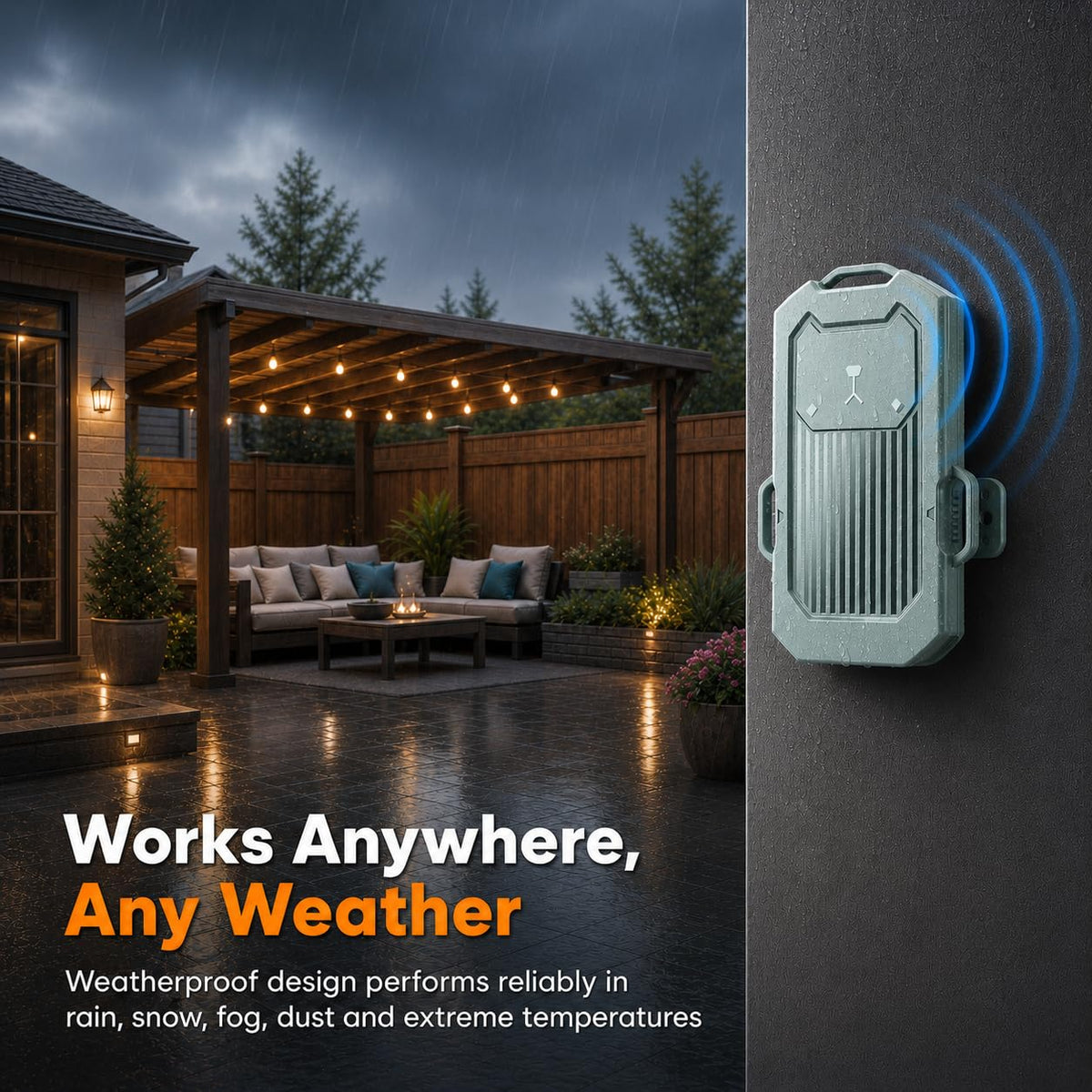 LETWESAF Accurate Radar Perimeter Alarm, 24GHz mmWave Radar Motion Sensor & Detector,1/2 Mile Wireless Range, Rechargeable Weatherproof Outdoor Security System for Home Property Yard Driveway Camping