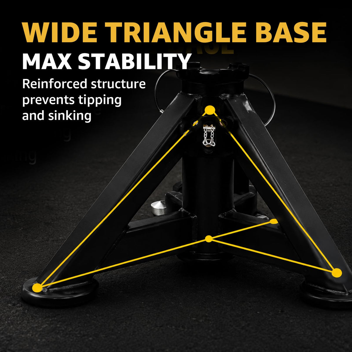 BESTOOL 16 Ton Heavy Duty Jack Stands Pair – 35,000 lbs Rated Capacity, Adjustable 26" to 40.9", Rolling Design for Trucks, Trailers, Tractors & Heavy Equipment