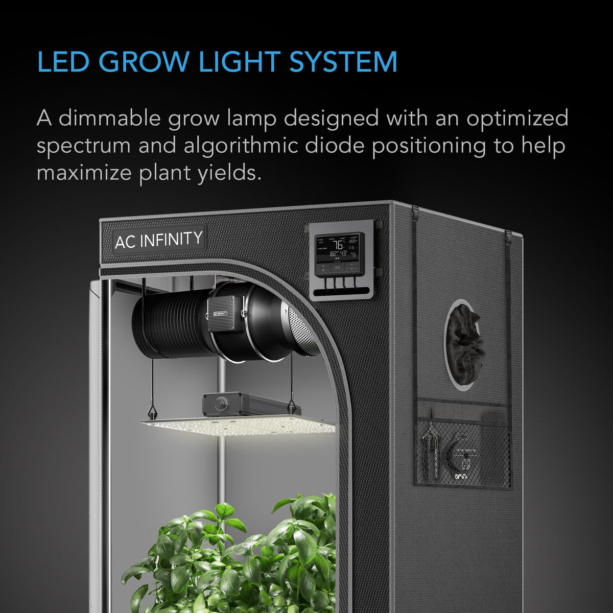 AC Infinity IONBOARD S22, LED Grow Light Board with Samsung LM301H Diodes, Deeper Penetration Full Spectrum Lighting, for Veg Bloom Indoor Plants in Grow Tents Greenhouses (2x2)