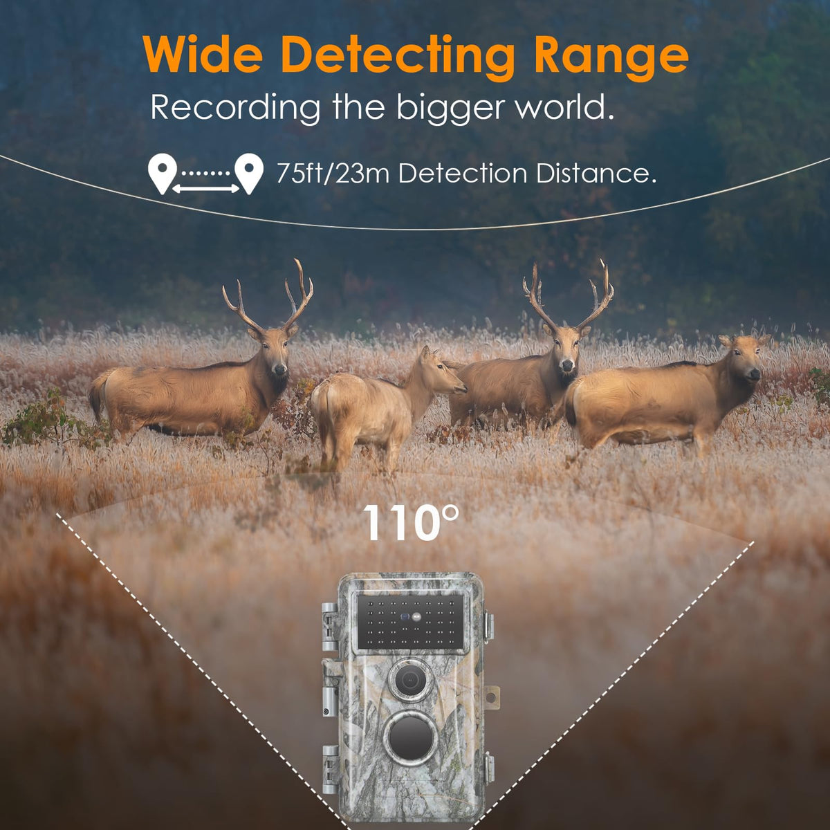 4-Pack Game & Trail Camera, 64MP 1296P H.264 MP4 Video Cam with 940nm No Glow Night Vision Motion Activated IP66 Waterproof for Outdoor Wildlife Monitoring, Yard Security, Animal Observation