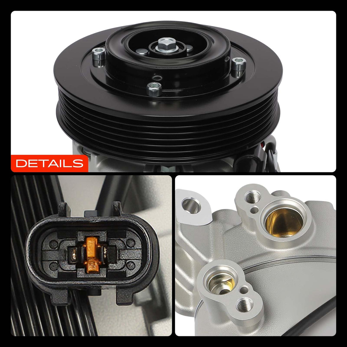 A-Premium Air Conditioner AC Compressor with Clutch Compatible with Kia Soul 2014-2019, Forte5 2014-2016, Forte Koup 2014-2017 & Hyundai Elantra 2017, only fit 1.6L engine