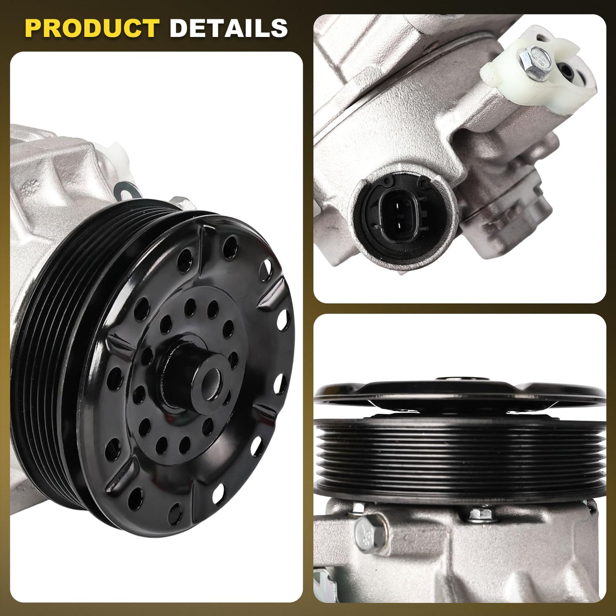 GIVEMER Air Conditioning AC Compressor with Clutch Compatible with Toyota Corolla 2009-2010, Matrix 2009-2012, Scion xD 2008-2014 1.8L,Replaces 88310-02510,4711632, 6512719, CO-11210C, 68328,CO11210C