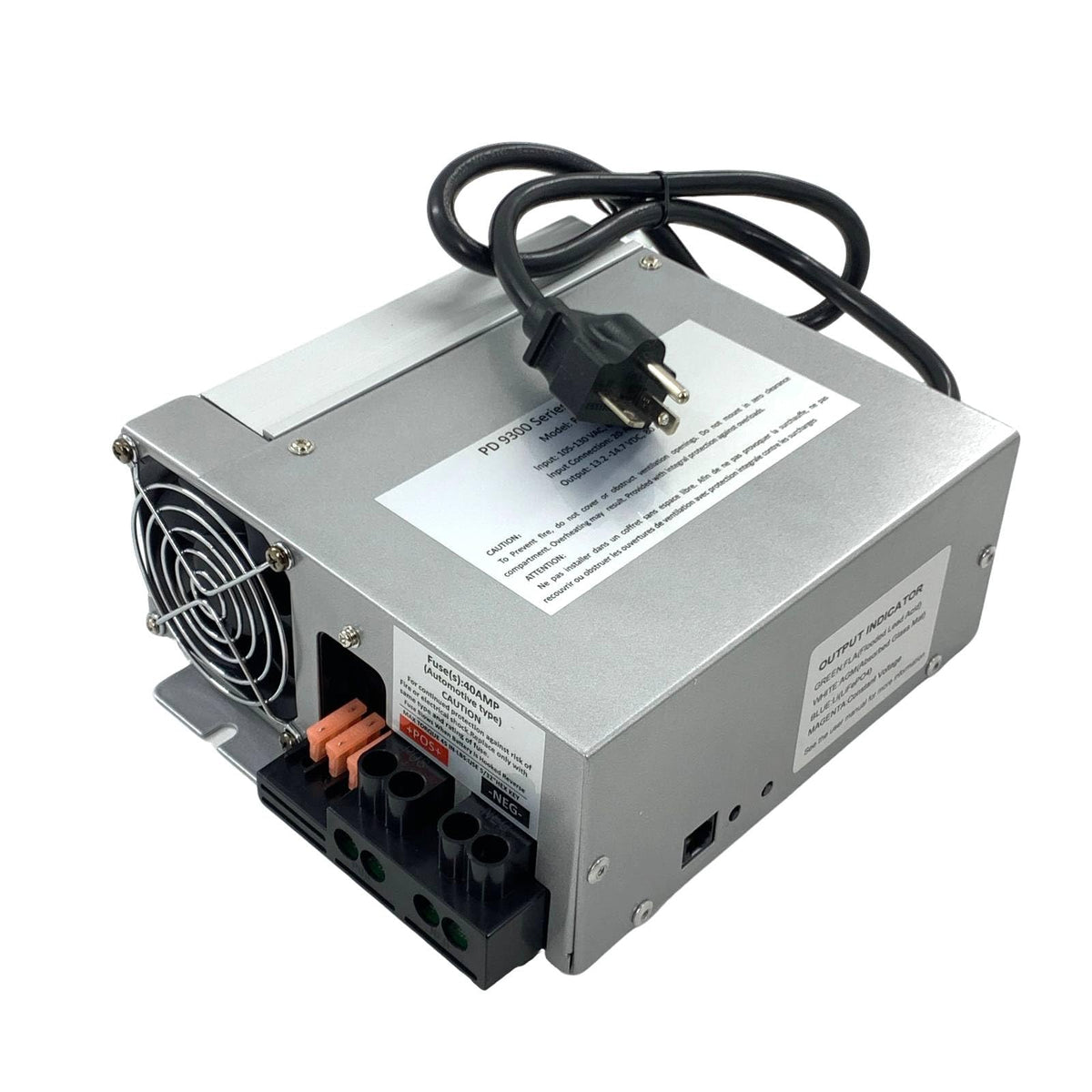 ZHENYUAN PD9380 Power Converter 80Amp 120V to 12V RV Converter/Charger Compatible with PD9300 Series RV Camper Caravans/Trailer/Battery 1300W