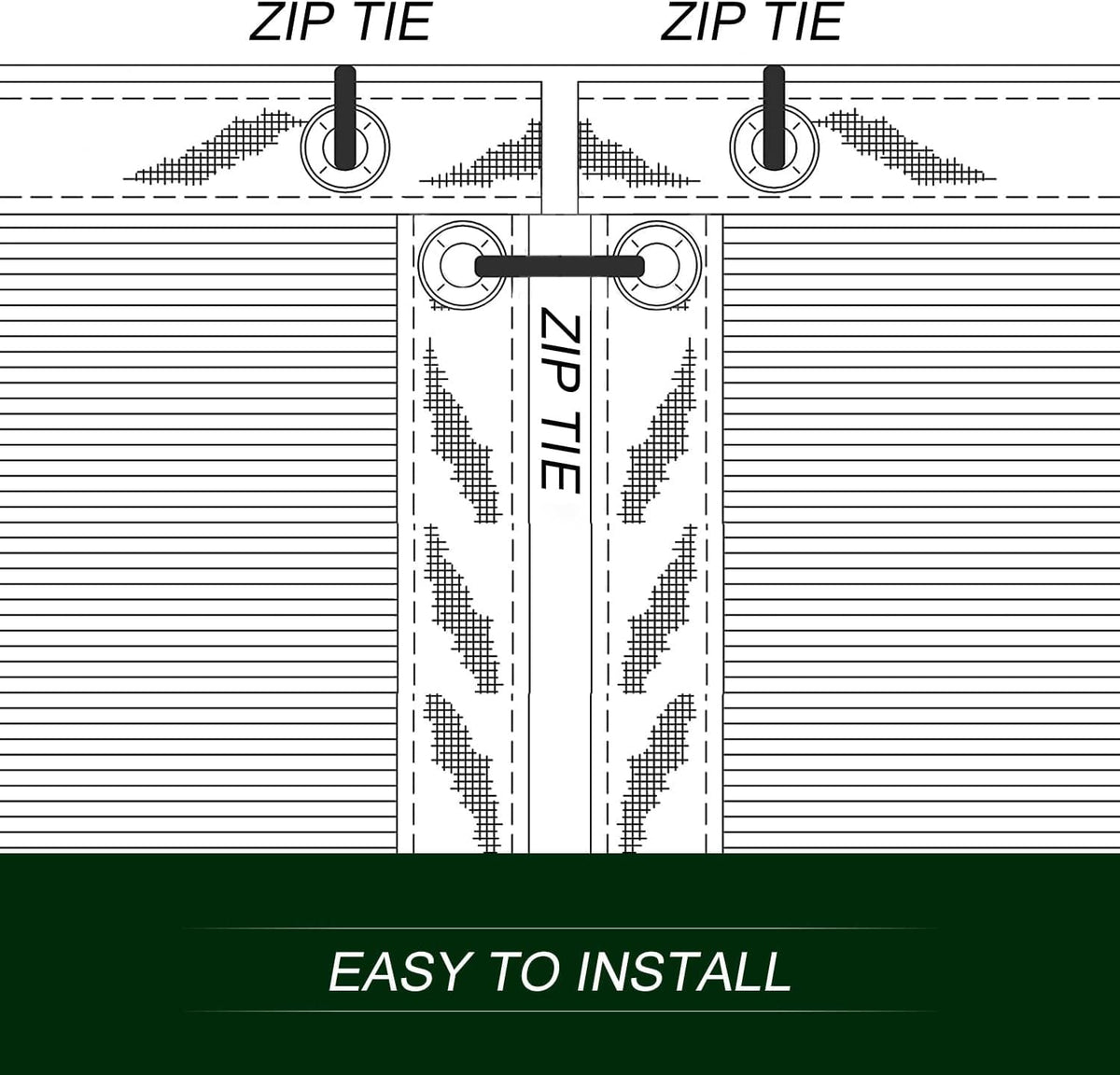 SHADEWIZ 7' x 50' Custom Size Black Privacy Screen Fence Cover Heavy Duty Fencing Mesh with Zip Tie for Deck, Patio, Backyard, Outdoor Pool, Porch, Railing - We Can Make Custom Sizes
