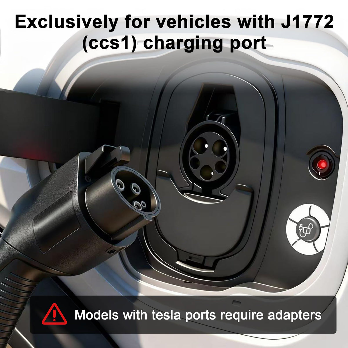 VEIPHLOX Level 2 EV Charger, 40 Amp 240V, w/ J1772 Connector, WiFi (2.4GHz) Enabled Electric Vehicle Charging Station, 25ft Cable, NEMA 14-50 Plug, IP65 Weatherproof Indoor/Outdoor, RFID & App Control
