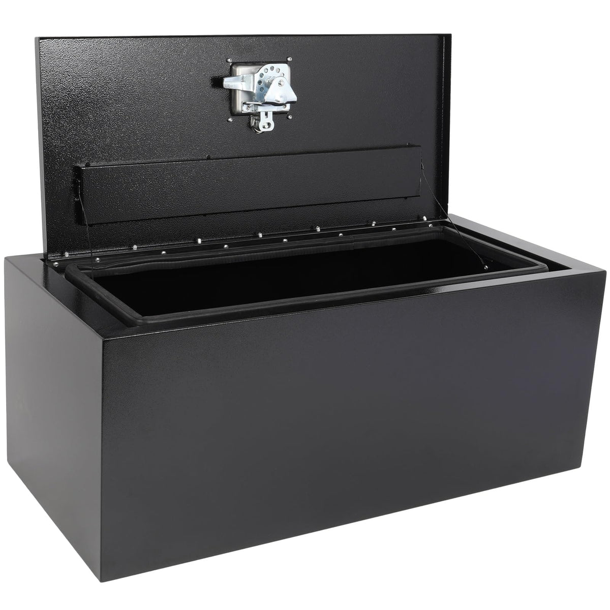 SCITOO 30" Iron Truck Bed Tool Box,Heavy Duty Crossover Storage for Most Full Size Pickups,Lockable Weatherproof Chest,Fits 30" WX14 DX14 H Truck Beds,Easy Access to Load and Unload