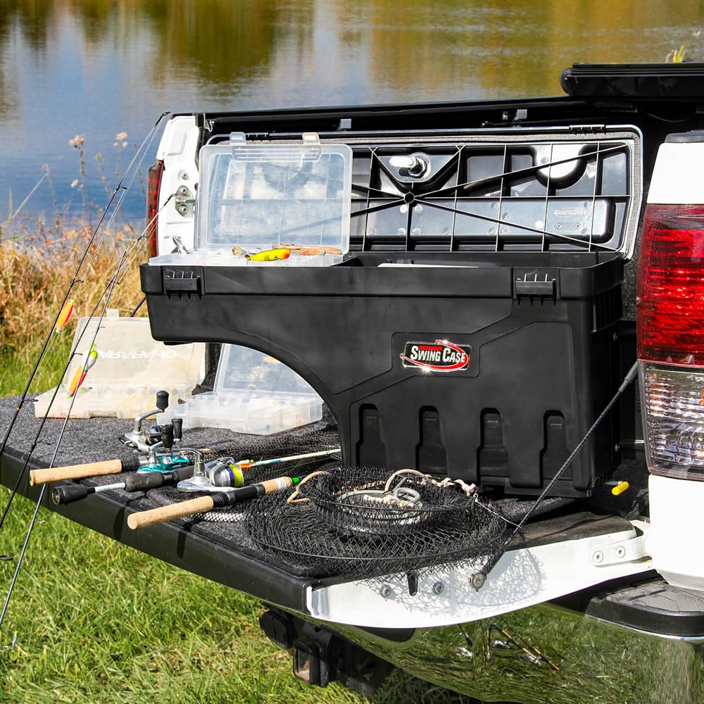 UnderCover SwingCase Truck Bed Storage Box | SC203D | Fits 2015 - 2020 Ford F-150 Drivers Side, Black