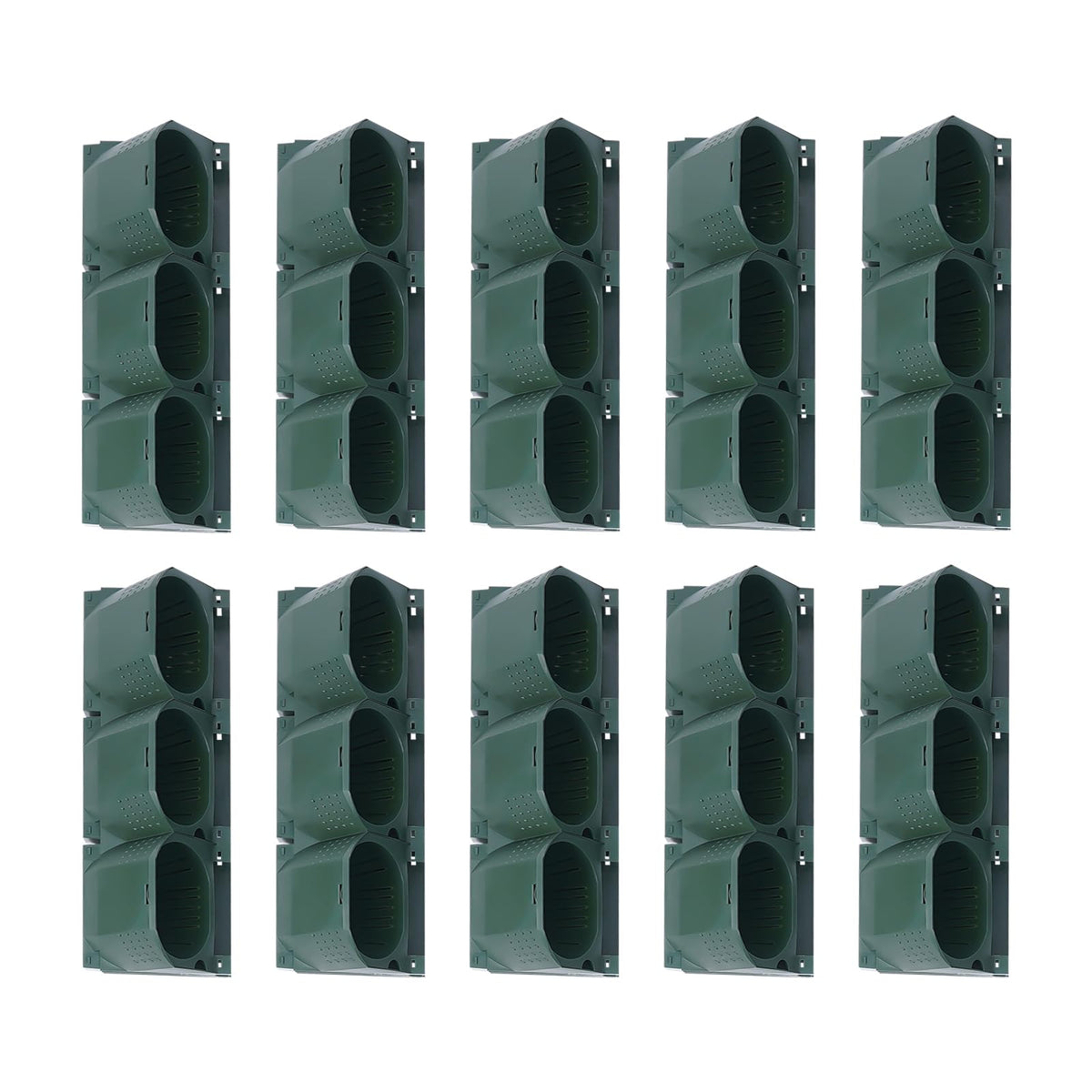 banborba Self Watering Wall Planter with 36 Pots, Wall Planters for Indoor Plants, Vertical Garden Planter, Wall Mounted Plastic Plant Grow Pots for Fruits Vegetables Flowers Herbs (Green)