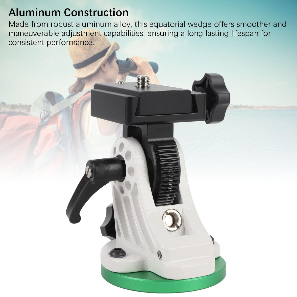 Latitude Adjustment Seat, Flexible 90° Adjustment Equatorial Wedge Instrument Latitude Base, Telescope Mount for Astronomy Telescope Accessory