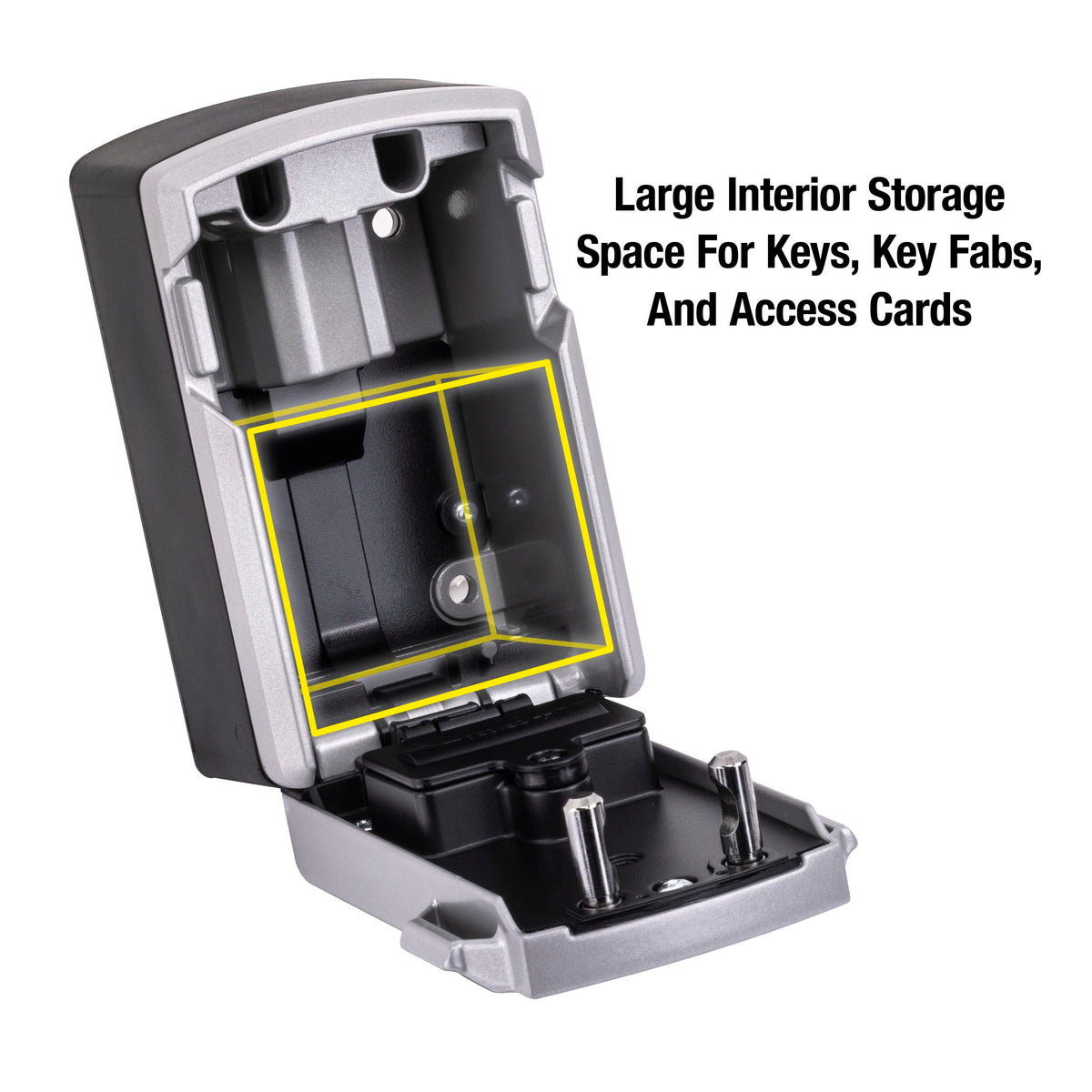 Master Lock Digital Lock Box for Keys with Code, Electronic Wall Mount Key Safe with Bluetooth Connection to iOS/Android App and Sharable Keypad Codes, 3-1/4 Inches Wide, ‎5441EC