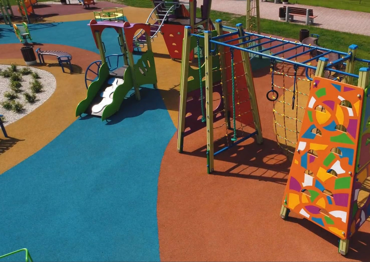 Fast Patch Poured-in-Place Surfacing Repair Kit Fix Rubber Playground (Blue/Black, XL)