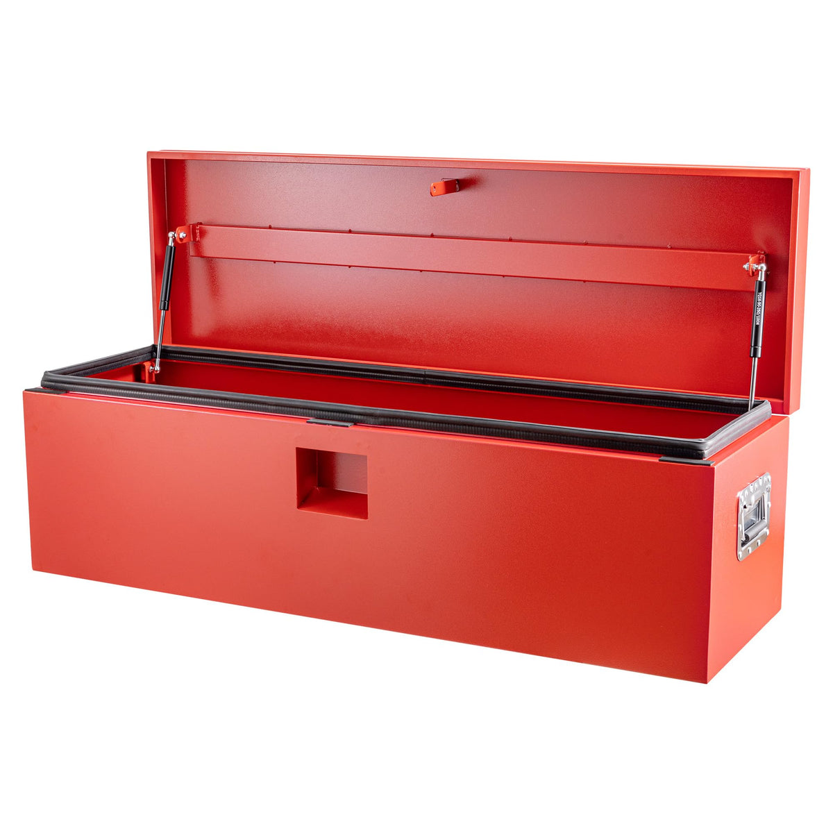 CABIHOME 48-Inch Heavy Duty Steel Truck Tool Box, Lockable & Weatherproof Jobsite Storage Chest with Hydraulic Lid for Pickup Trucks & Trailers