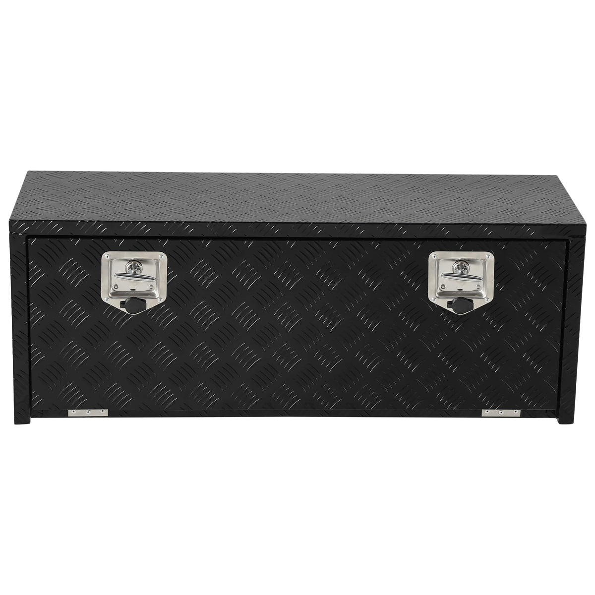 GarveeTech 30 Inch Underbody Truck Tool Box Aluminum for Pickup RV Toolbox Truck Bed Toolboxes Heavy Duty Waterproof Trailer Tool Box with Lock (Black, 36 x 18 x 18)