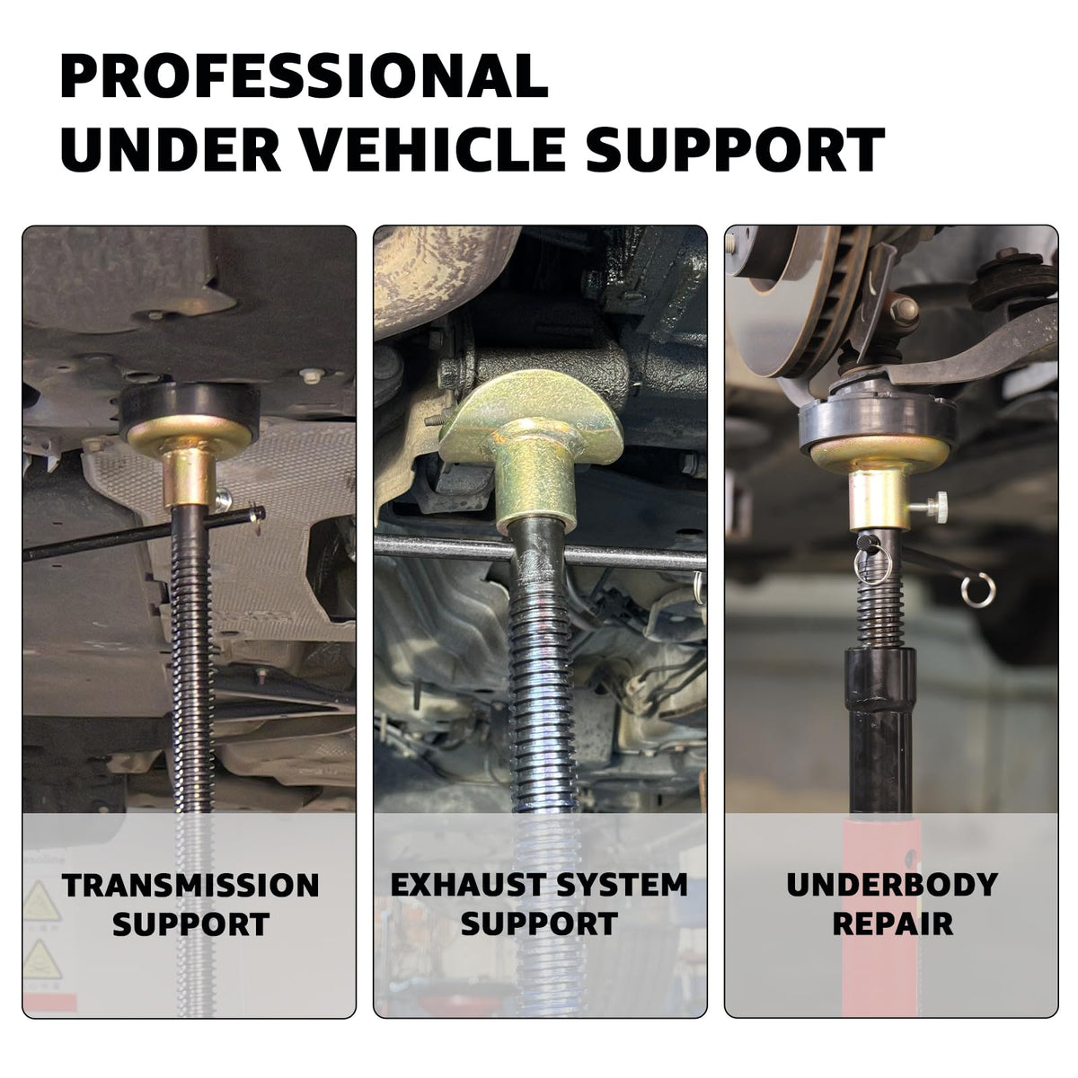 BESTOOL 1.5-Ton (3000Ibs) Underhoist Support Stand with Handle, Adjustable Height 30.7'' to 70.8'', Multi-Functional Topped Adapter, Easy Switching, Supporting Vehicle Components（US Patented）