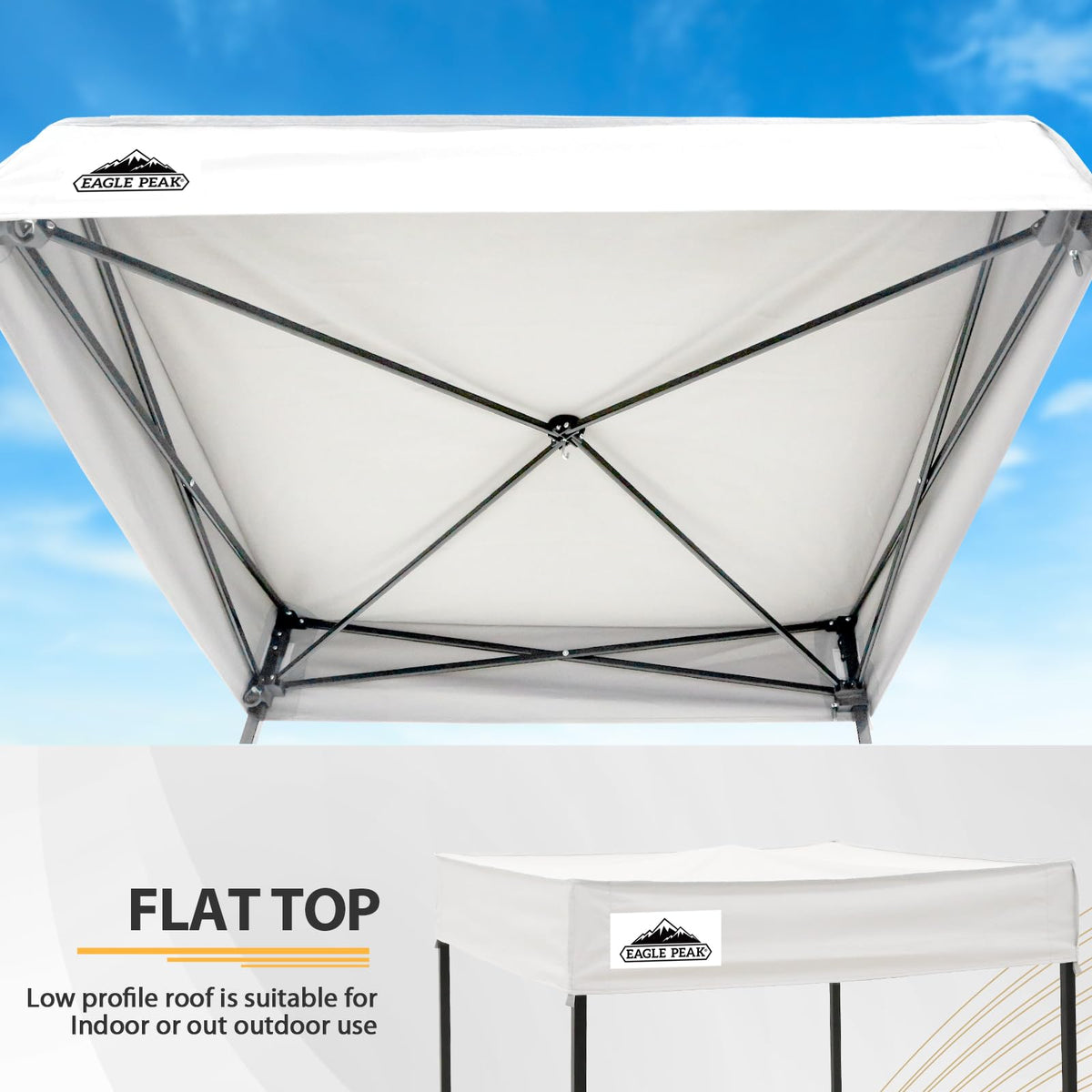 EAGLE PEAK Flex Compact 4x4 Pop-up Canopy Changing Room, Portable Privacy Dressing Room for Indoor Fashion Photoshoots, Camping, or Pool, White