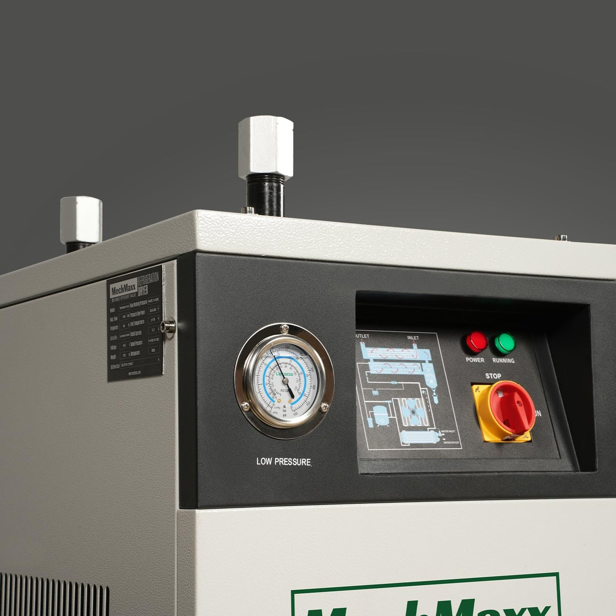 MechMaxx 100CFM Refrigerated Air Dryer 1Phase 115V For Air Compressor,Model M100AD115V