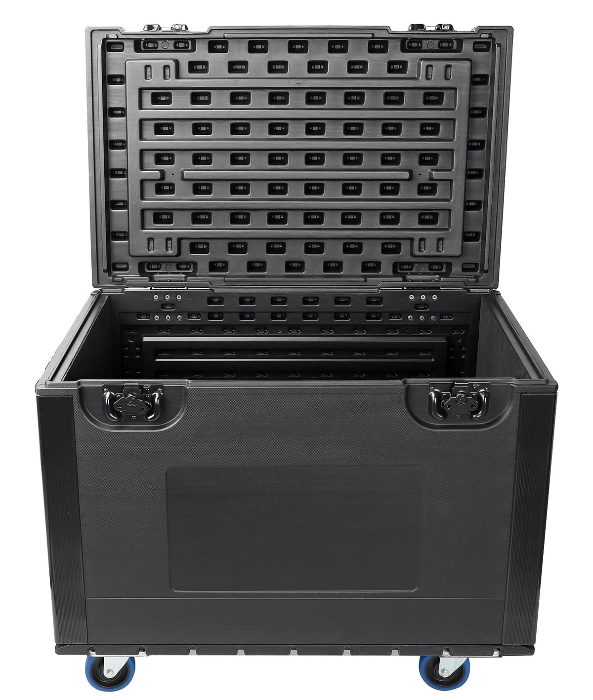 Diandian Utility Cable Trunk Road Case with Wheels, 35" x 22" x 24" Professional Stackable Heavy Duty ATA Rolling Road Case, for Pro Audio & DJ Equipment Storage, Transport for Touring with Casters