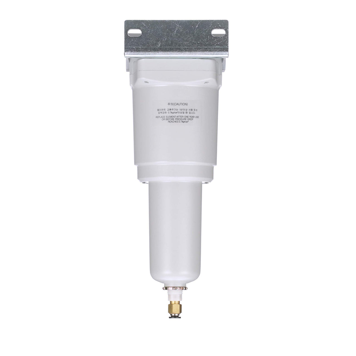 PneumaticPlus SAMG350-N04BD-MEP Air Drying Unit 1/2" NPT Water Separator, Metal Bowl Pipetype Sight Glass with N.C. internal Auto Drain, 52 SCFM, Bracket