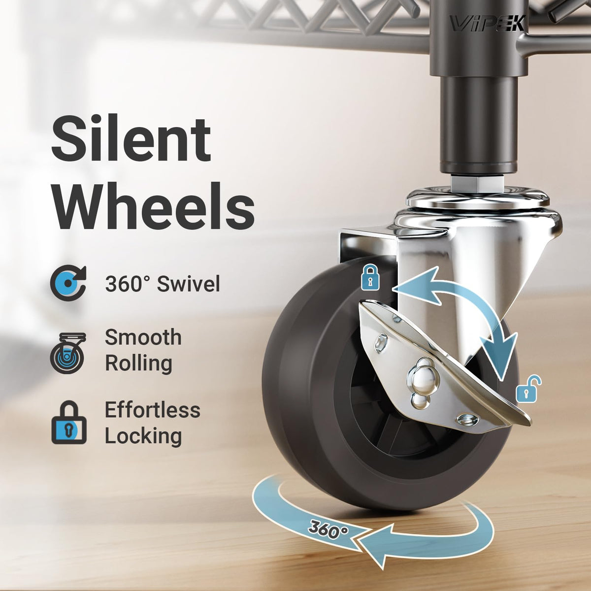 VIPEK R2C Medium Heavy Duty Clothes Rack Rolling Garment Rack with Cover Adjustable Clothing Rack for Hanging Clothes Portable Closets with Double Rods, Black Rack with Black Upgraded Polyester Cover