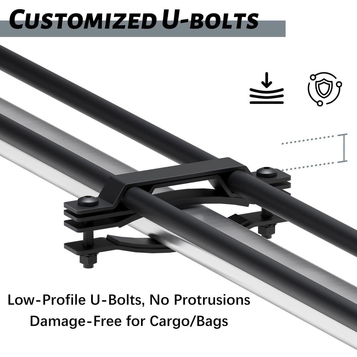 HongTaok 85" x 45" x 6" Universal Roof Rack, Extra Wide Rust-Proof Roof Cargo Basket for SUV, Heavy Duty Steel Rooftop Cargo Carrier, Car Top Luggage Holder 150LBS Capasity, Easy Assembly, Black