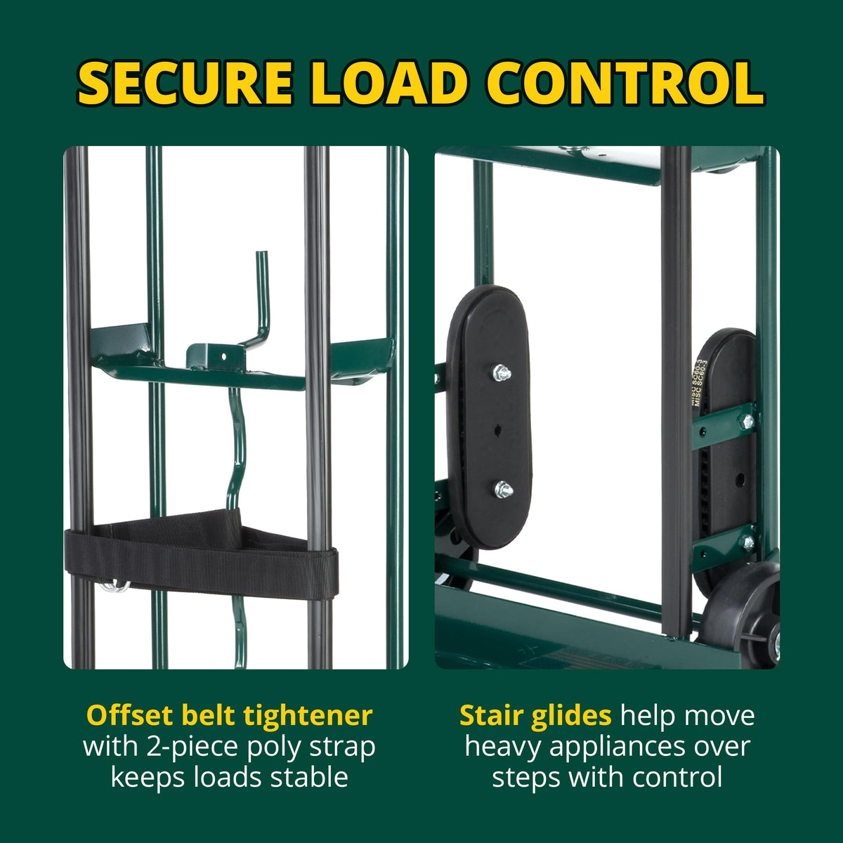 Harper Trucks 6781 Appliance Hand Truck, Dark Green