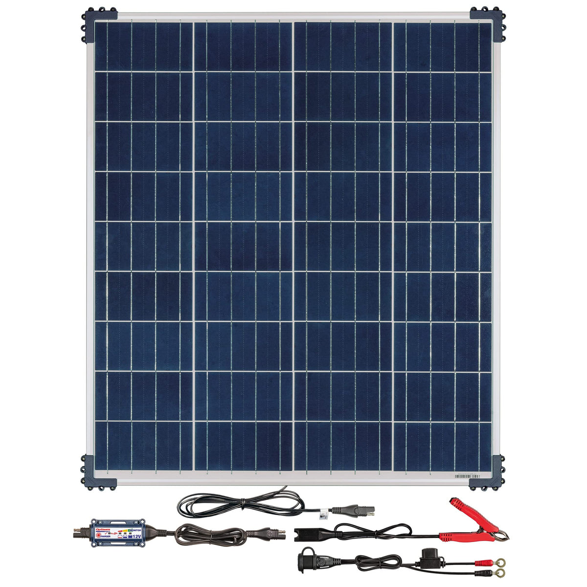 Optimate Solar 80W Travel kit, TM523-8TK, 6-Step 12V 6.7A Weatherproof Solar Battery Saving Charger & maintainer