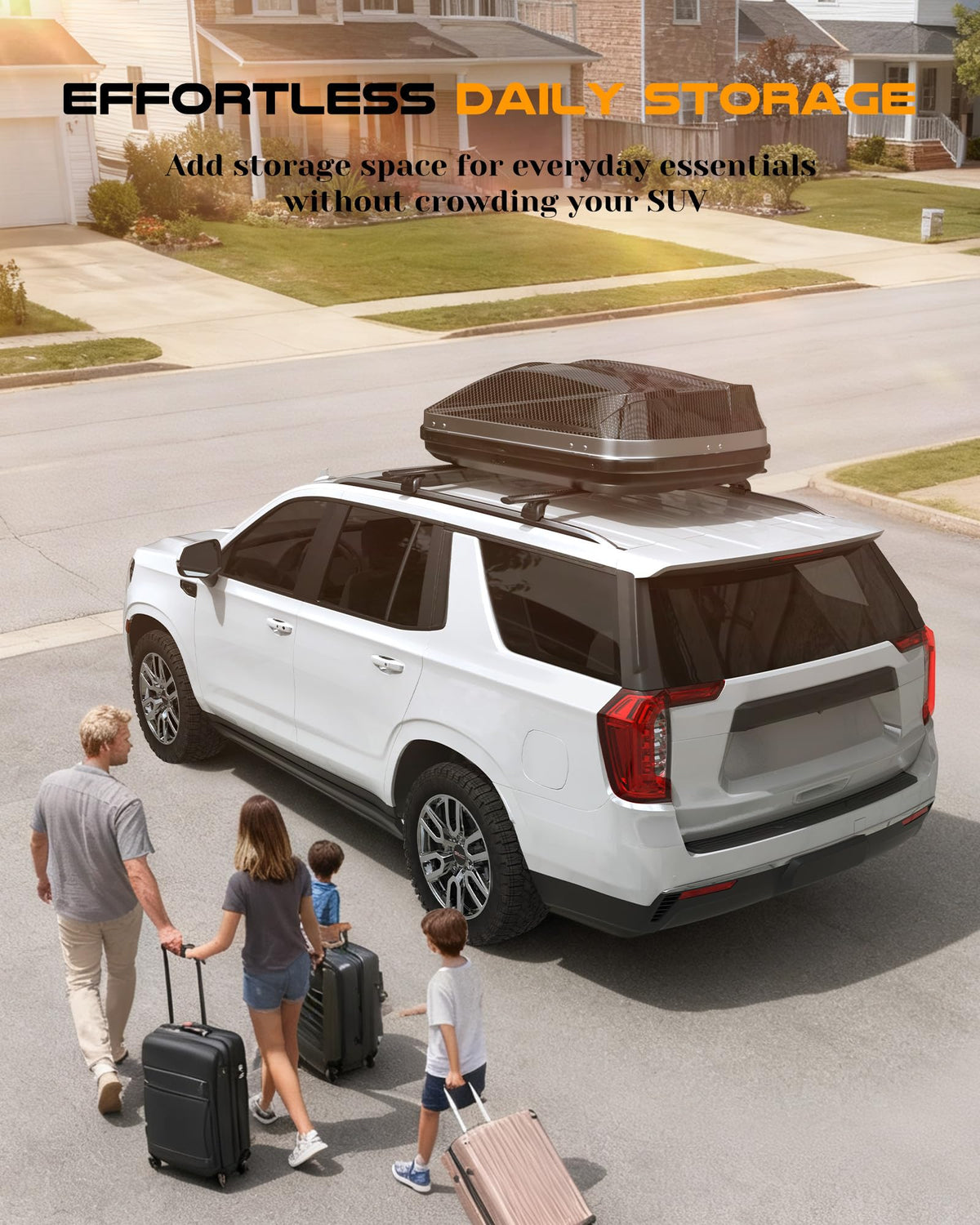 Snailfly Aluminum Lockable Roof Rack Cross Bar Fit for 2021–2026 Chevy Tahoe Suburban, GMC Yukon, Cadillac Escalade, 330 lbs Load Capacity, Easy No-Drill Install, Crossbar for Cargo Kayak Bike