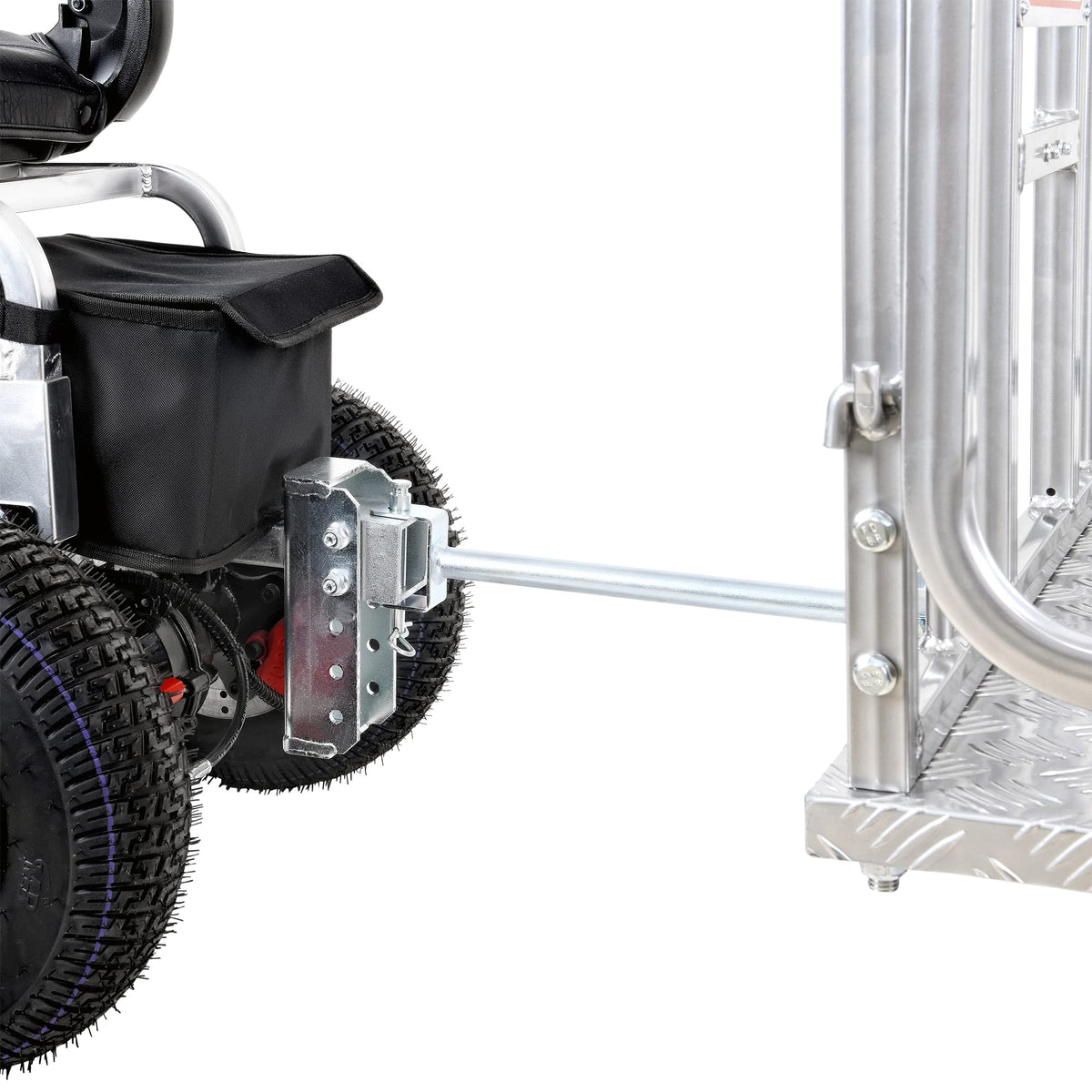 SuperHandy Cargo Trailer Heavy-Duty, Utility Cart - 1200 lbs Capacity with Hitch, 8" Casters, Compatible with SuperHandy Electric Tugger Cart