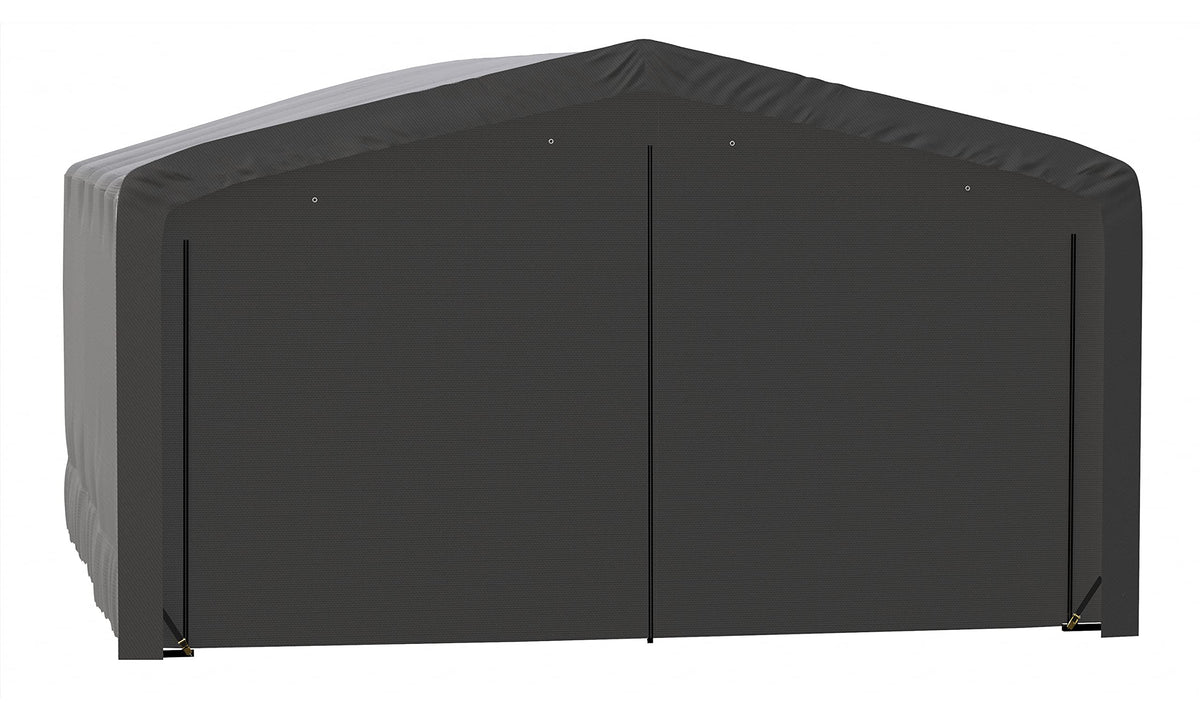 ShelterLogic ShelterTube Garage & Storage Shelter, 20' x 23' x 12' Heavy-Duty Steel Frame Wind and Snow-Load Rated Enclosure, Gray