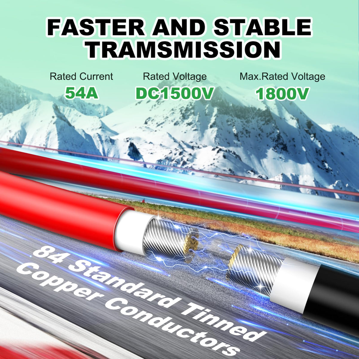 Vansdon 2x200FT Solar Panel Wire,10AWG Solar Wire Tinned Copper PV Cable for Solar Panels Outdoor Automotive RV Mppt Boat Marine