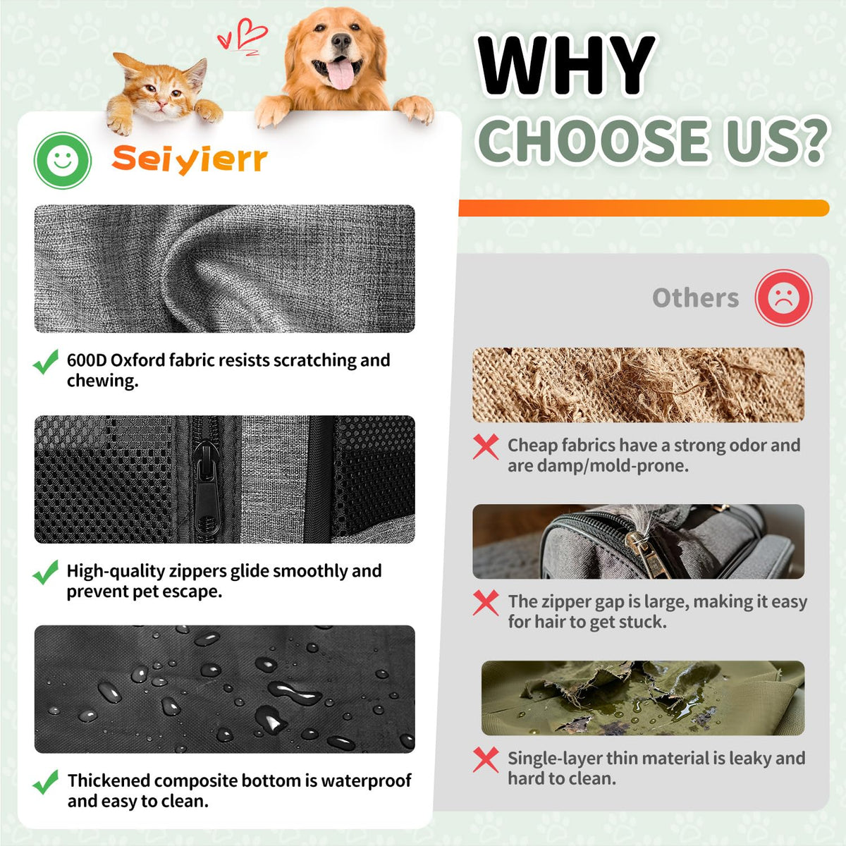Seiyierr Dog Playpen, Portable Pet Play Pen Foldable Carrying Case, Puppy Pens Outsid for Small Cat Indoor/Outdoor, Removable Mesh Shade Cover