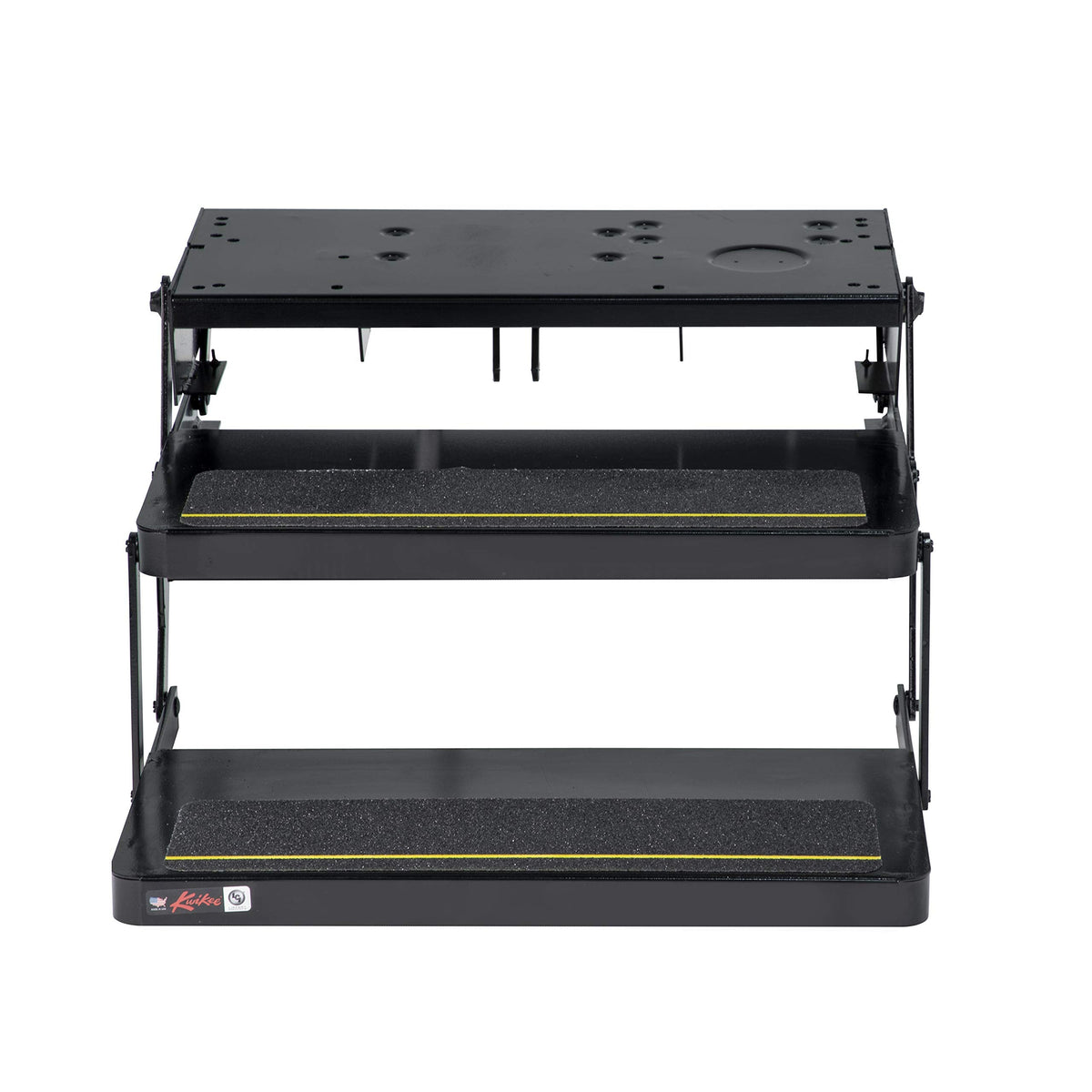 Kwikee 32 Series Electric Step Frame Assembly for RV, Travel Trailers, and Motorhomes, Hidden Light, 8.5" Step Rise, Anti-Slip Surface, Heavy-Gauge Steel Construction - 3722618
