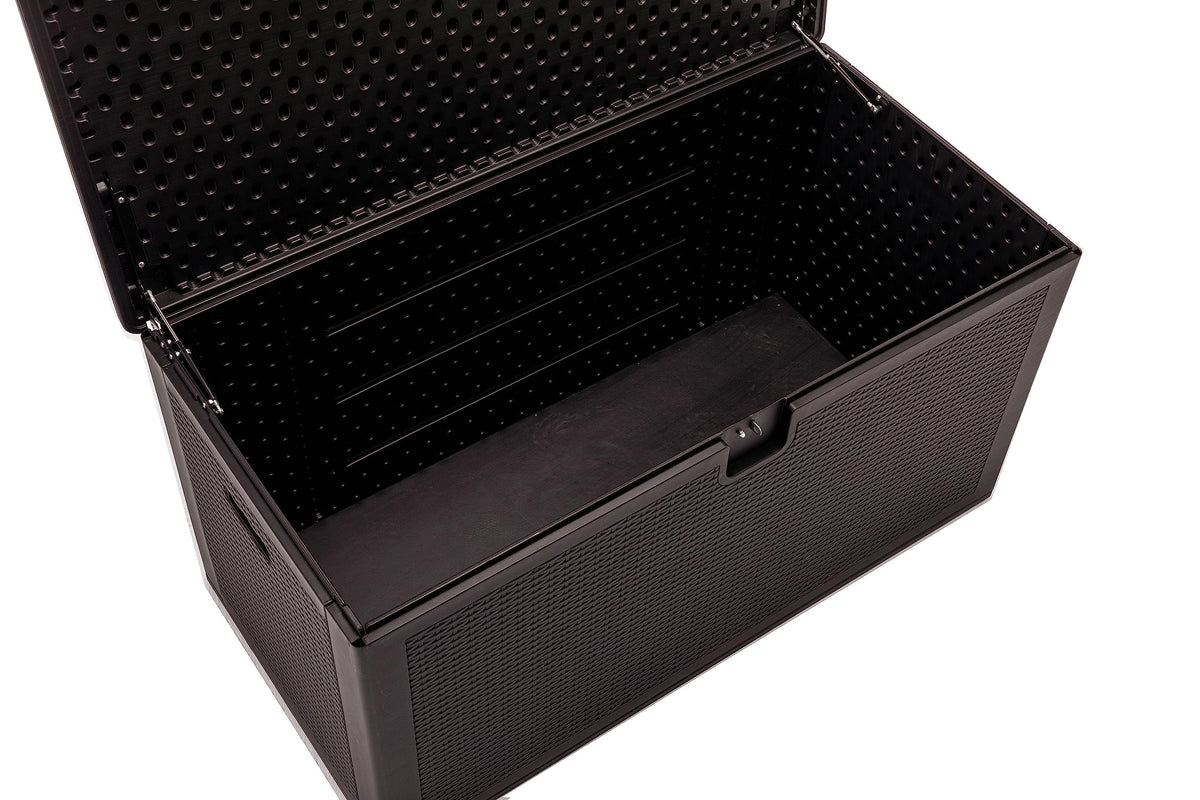 BTExpert Set of 2, 150 Gallon Extra Large Deck Box Outdoor Storage Container for Patio Furniture Cushions Garden Tools Pool Supplies Sports Equipment Waterproof Lockable Steel Rod Metal insert