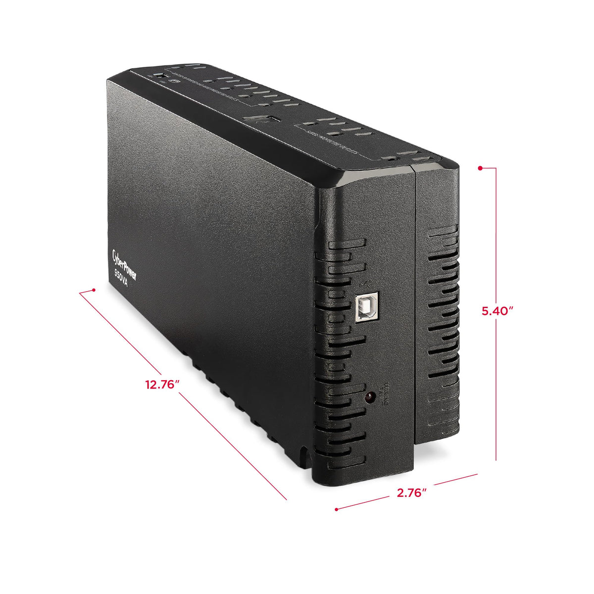 CyberPower SL950U Standby UPS Battery Backup and Surge Protector, 950VA/510W, 8 Outlets, USB Charge Ports, Slim Profile, UL Certified