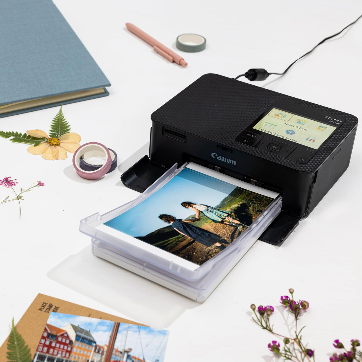 Canon Selphy CP1500 Wireless Compact Photo Printer (Black)