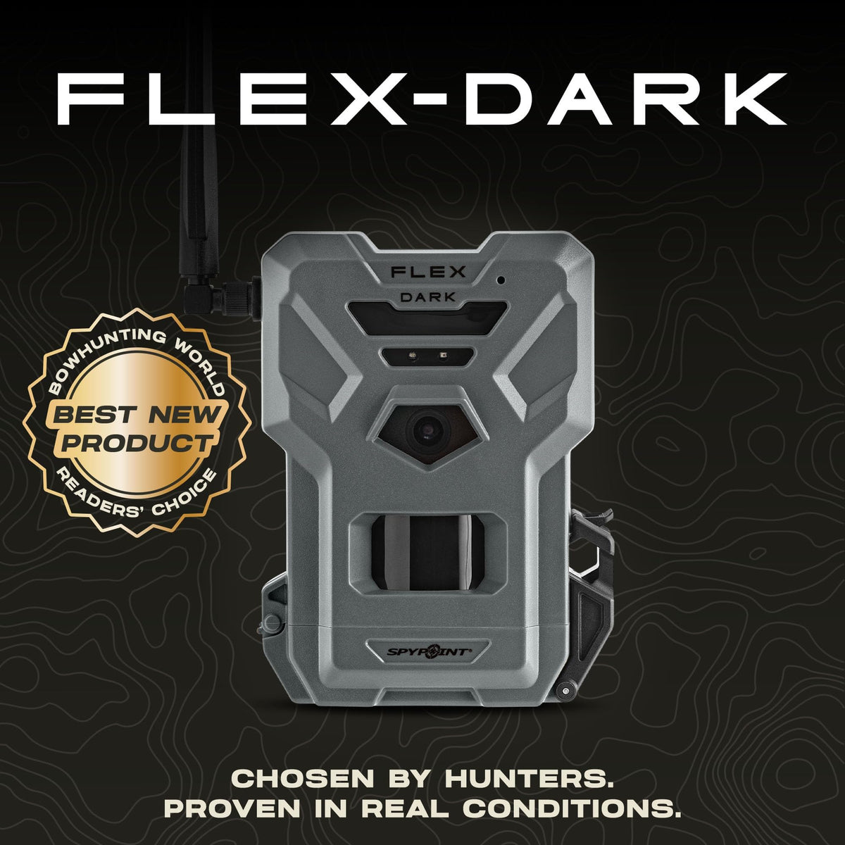 SPYPOINT Flex-Dark Twin Pack Cellular Trail Camera, 40MP Photos, 1080p Video + Sound, No-Glow Game Camera, Hunting Night Vision, Motion Activated,100ft Detection, No WiFi Needed Trail Cam