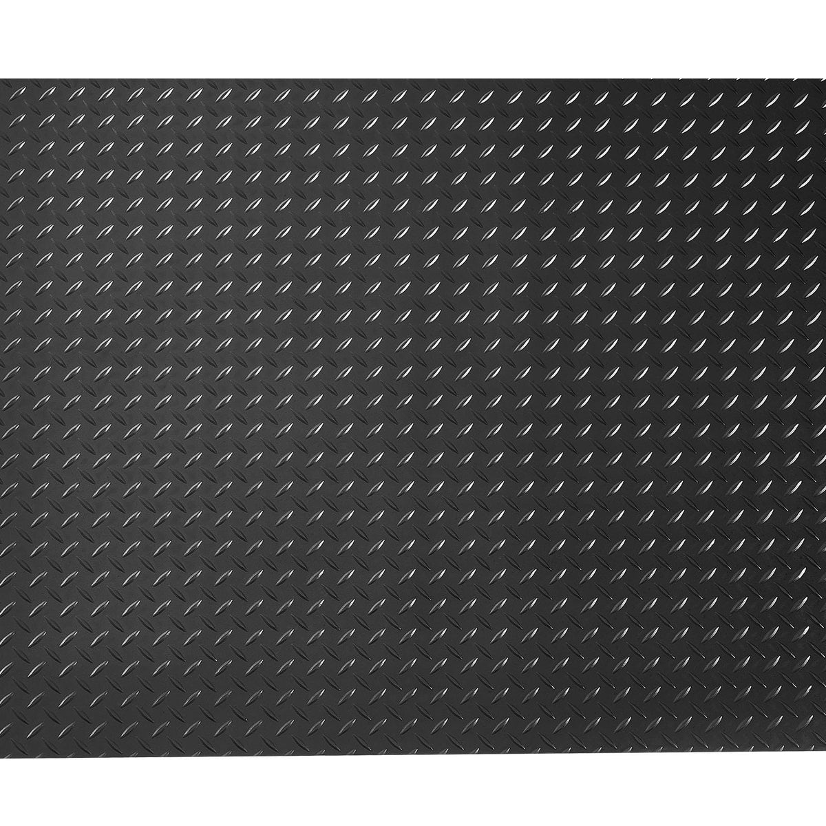 VEVOR Garage Floor Roll, 4 x 20 ft Garage Flooring Mat, 3 mm Thickened Rubber Diamond Plate Floor Protector Mat, Non-Slip, Wear-Resist, Waterproof, Easy to Clean for Warehouse, Gyms,Trailer, Black
