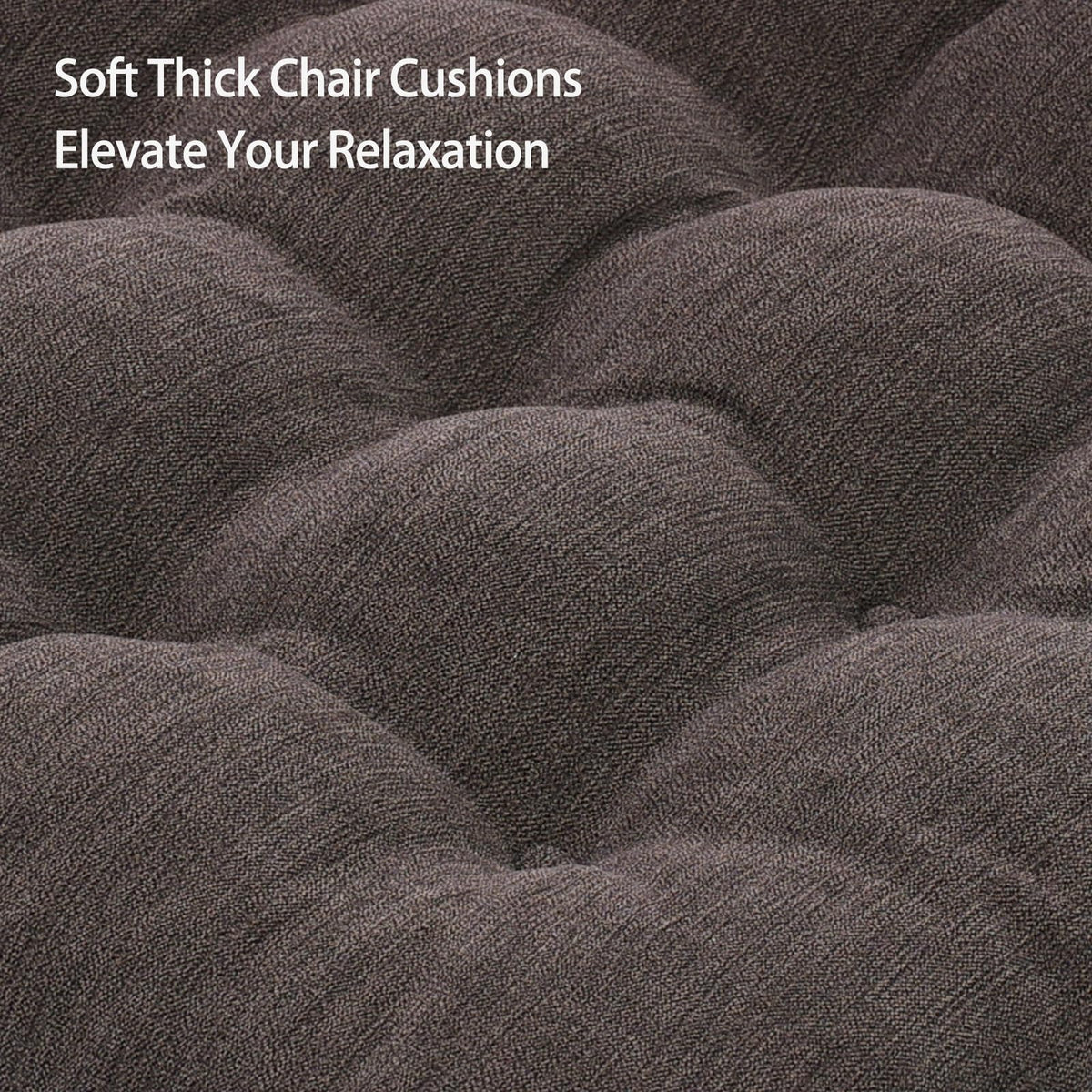 HAVARGO Recliner Cushions for Elderly, 20x20x5 Inch Thick Chair Cushion Patent Design Soft Tufted Dual Layer Booster Seat Cushions for Seniors Recliner Risers Taupe 1P