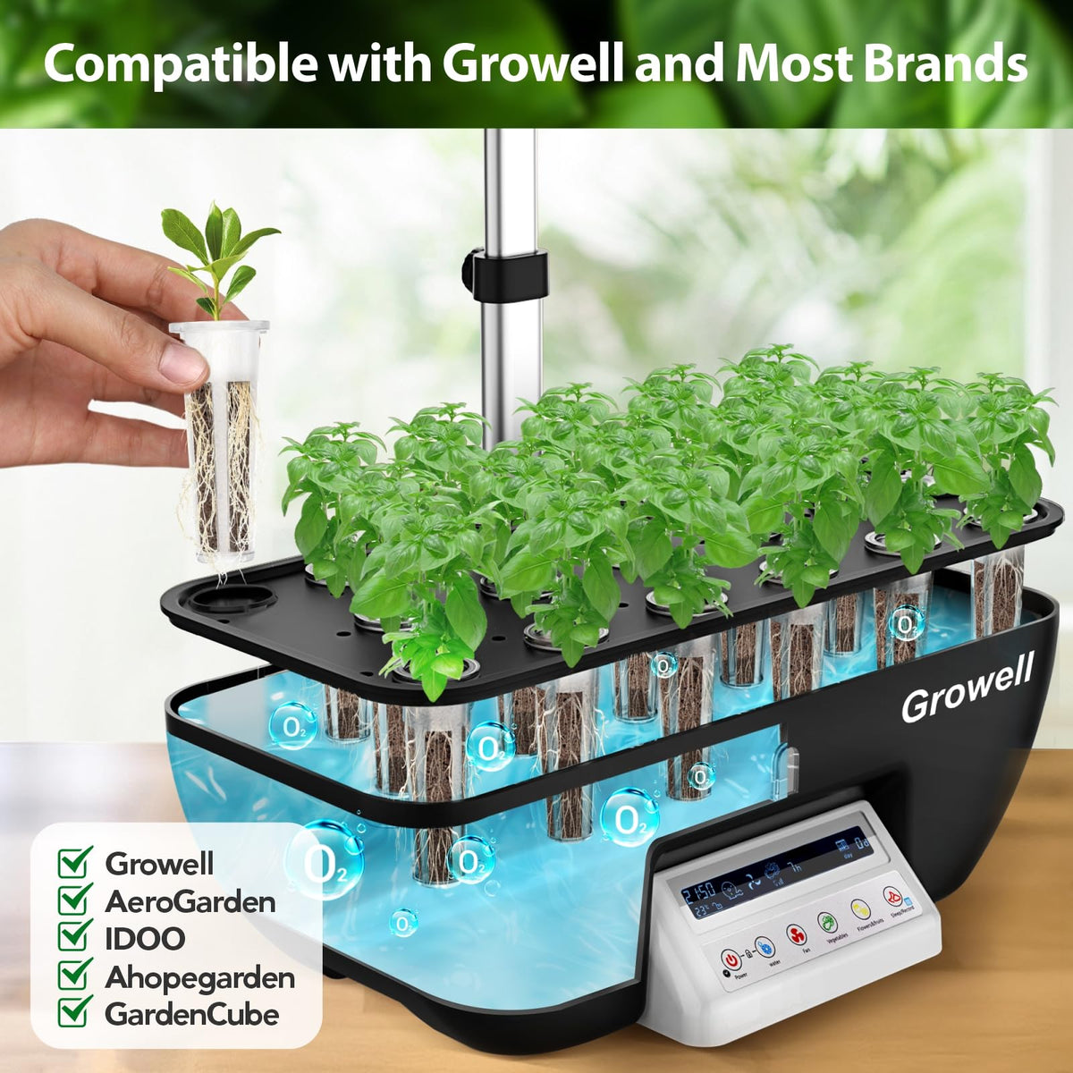 54 Pods Hydroponics Growing System Kit & 120 Pcs Hydroponic Pods Kit